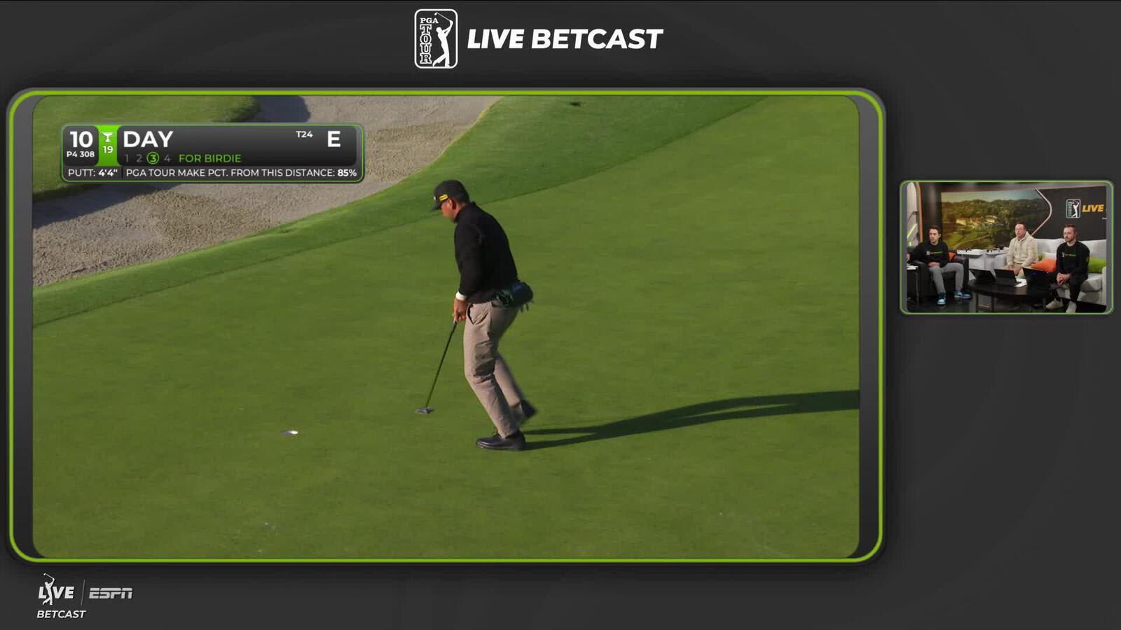 Jason Day sinks 4-foot birdie putt on No. 10 at The Genesis