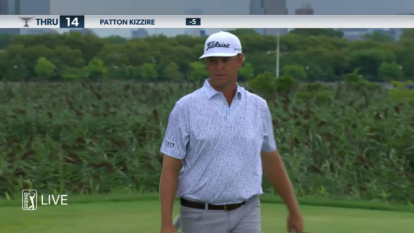 Patton Kizzire's tee shot to 4 feet and birdie at THE NORTHERN TRUST