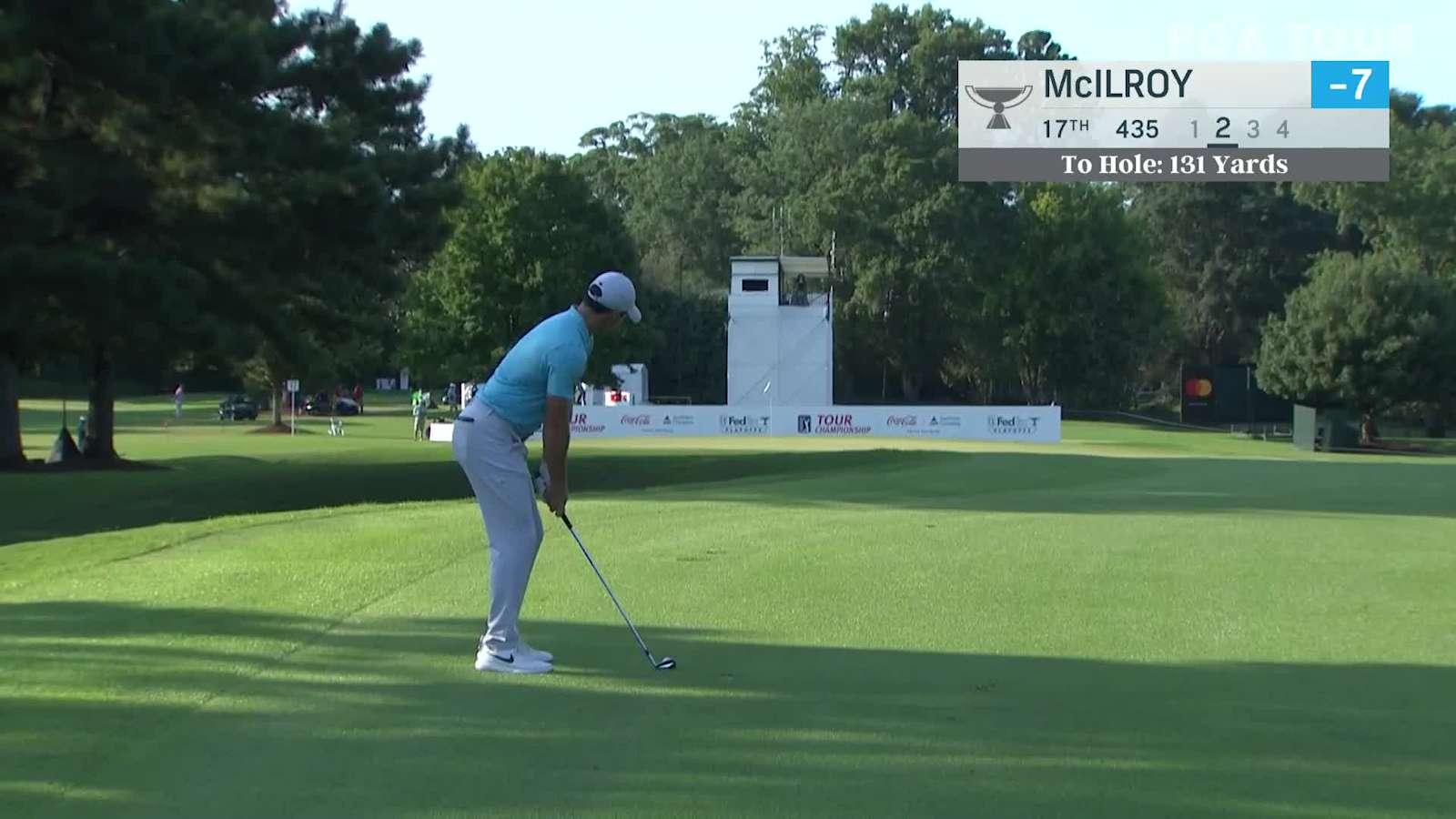 Rory McIlroy birdies No. 17 in Round 3 at TOUR Championship