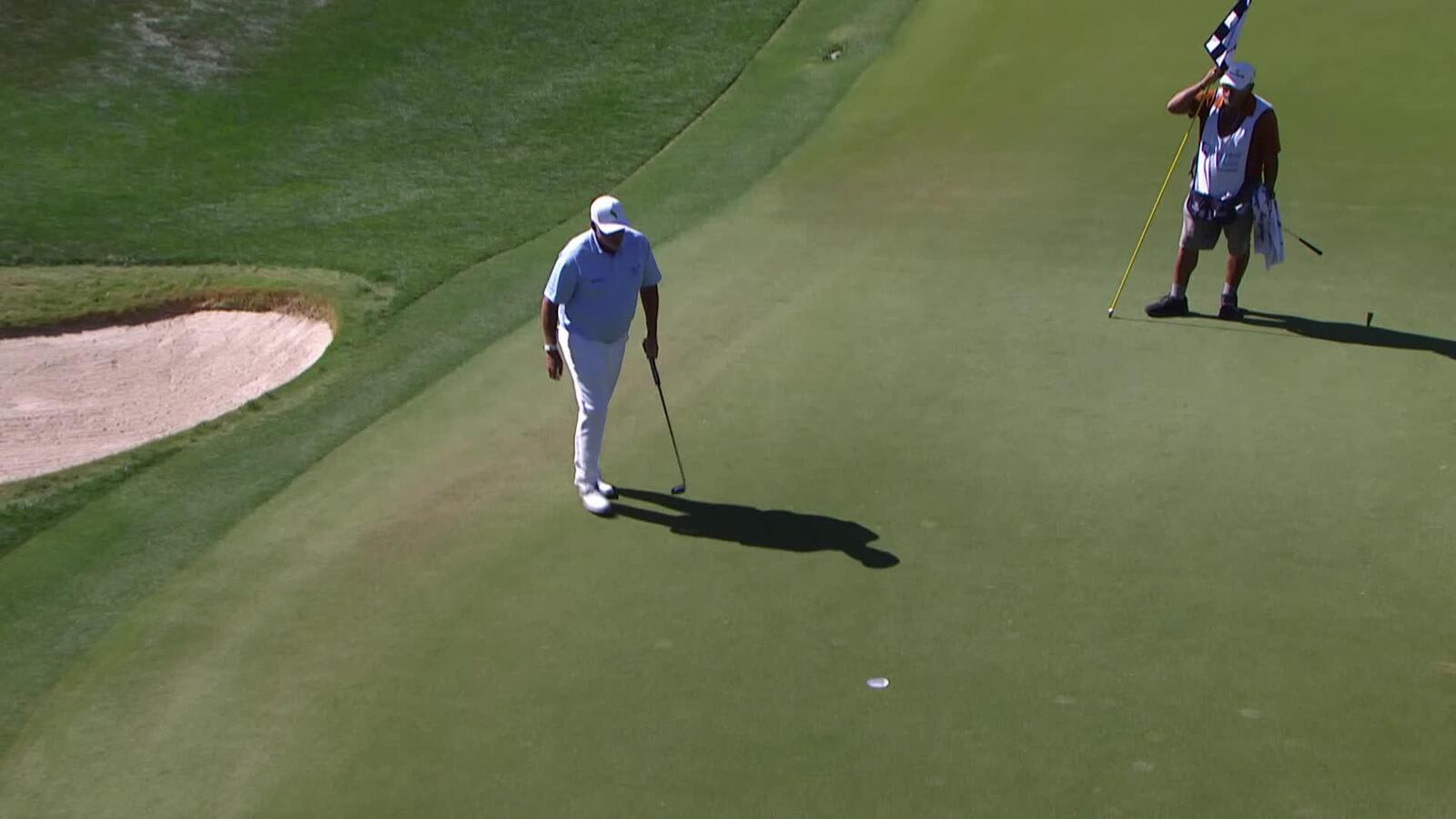 Darren Clarke makes birdie on No. 17 at Cologuard Classic