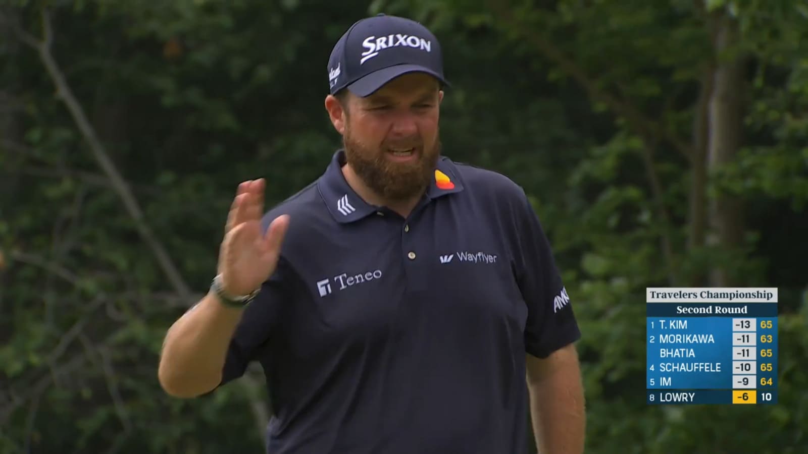 Shane Lowry drains 19-foot putt for birdie at Travelers