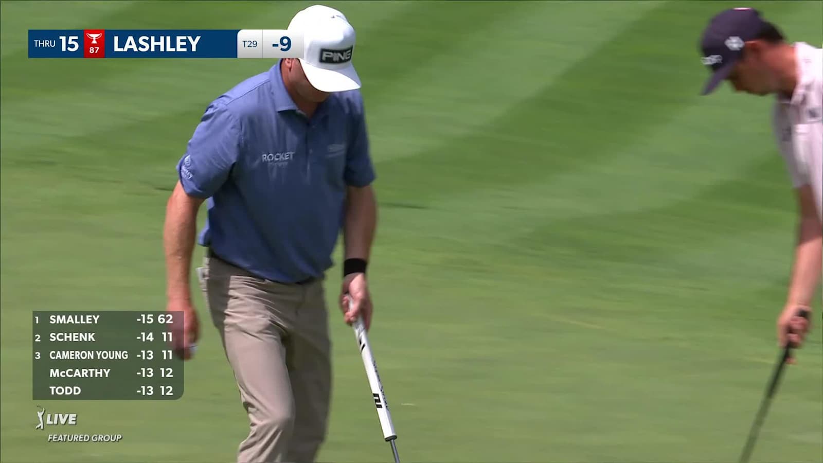 Nate Lashley makes birdie on No. 15 at John Deere