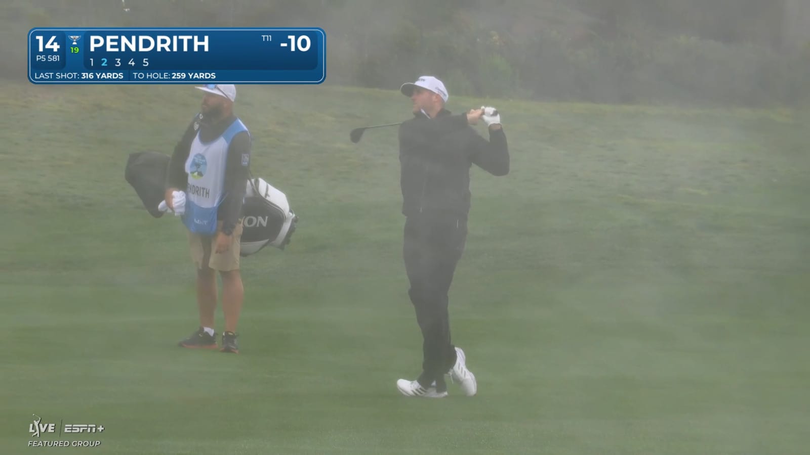 Taylor Pendrith's impressive second leads to birdie at AT&T Pebble Beach