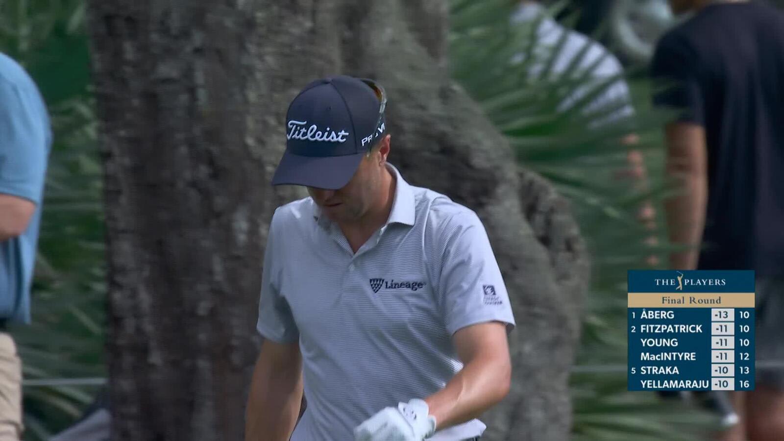 Justin Thomas hits 102-yard approach to 6 feet, sets up birdie on No. 12 at THE PLAYERS