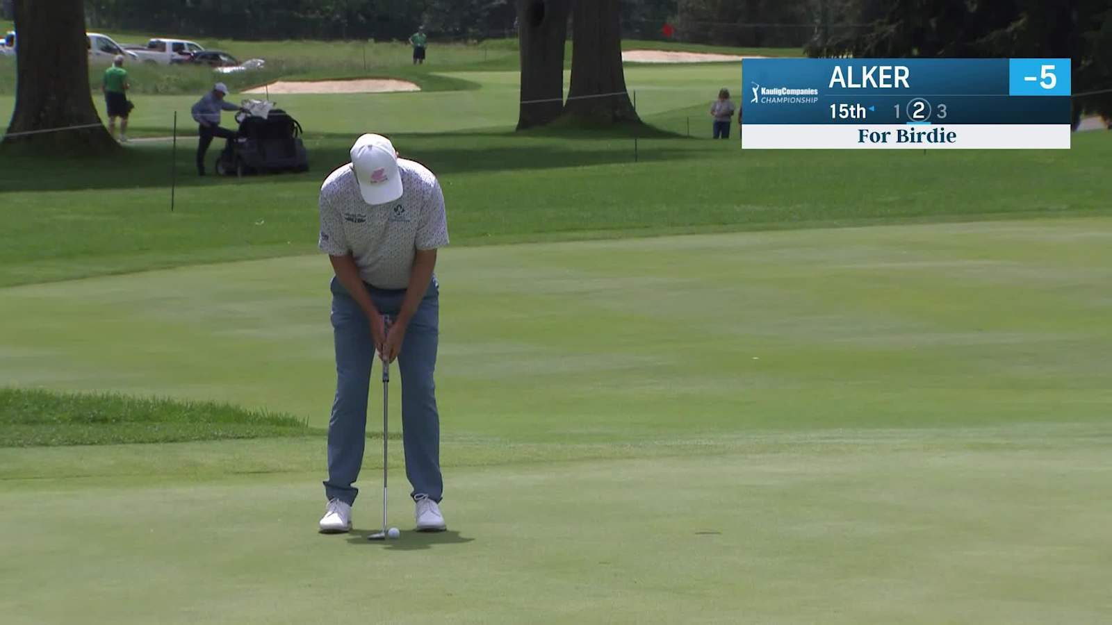 Steven Alker makes birdie on No. 15 at Kaulig Companies Championship