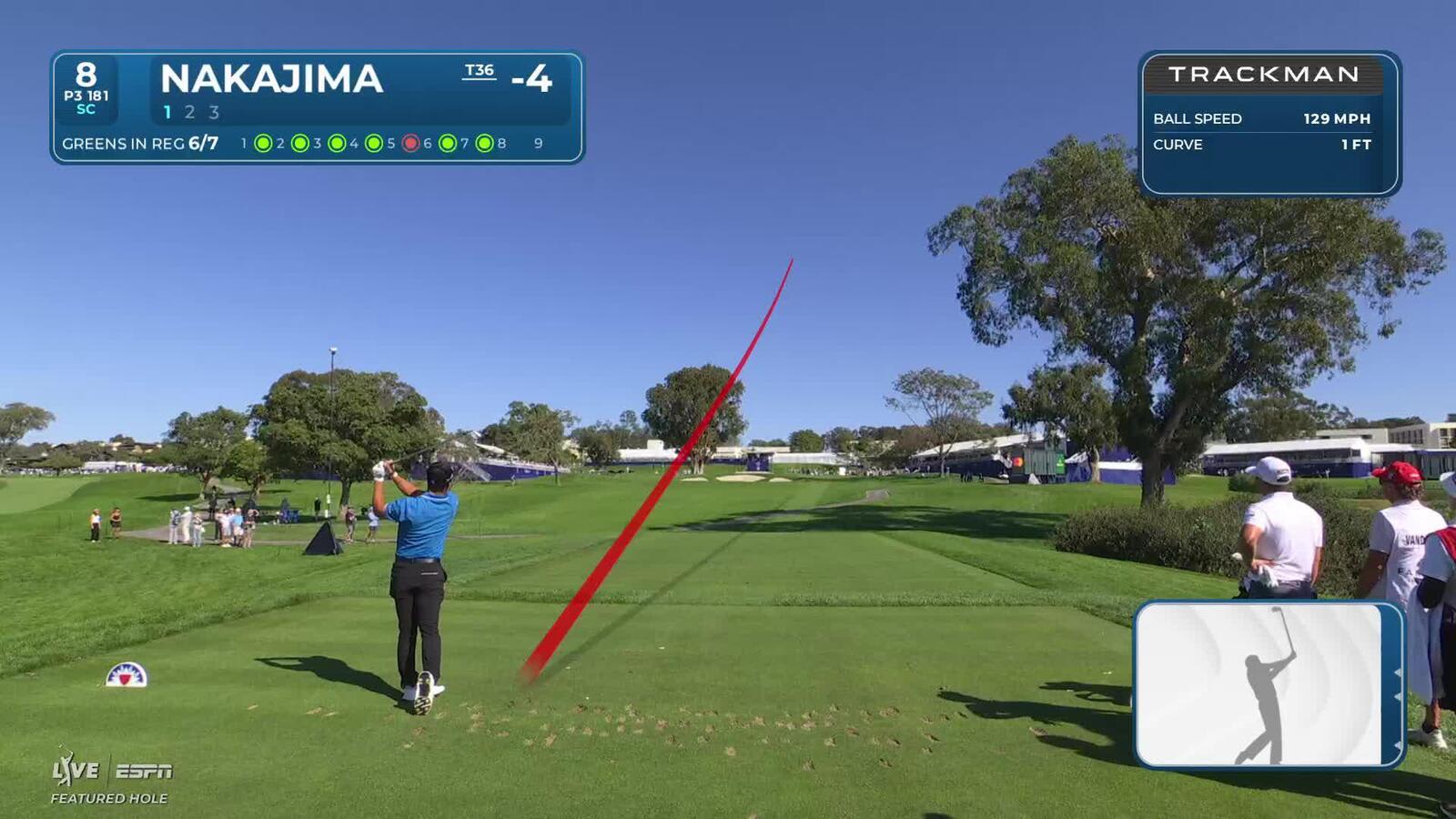 Keita Nakajima hits 182-yard tee shot to 5 feet, makes birdie at Farmers