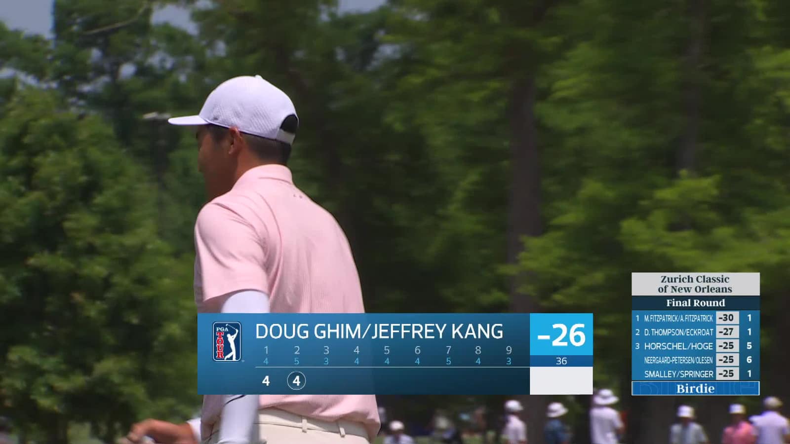 Ghim/Kang makes birdie on No. 2 at Zurich Classic