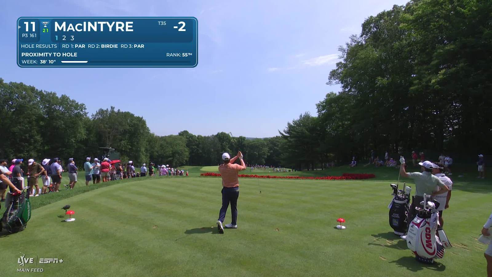 Robert MacIntyre makes birdie on No. 11 at Travelers