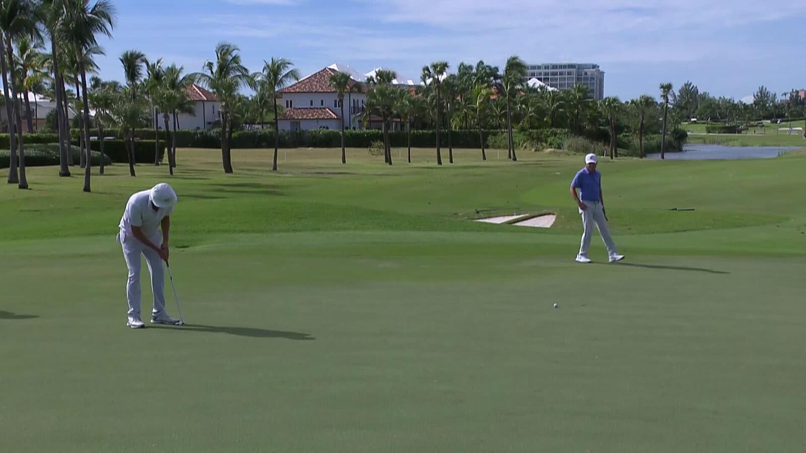 Jeff Overton makes birdie on No. 11 at Bahamas Classic Atlantis