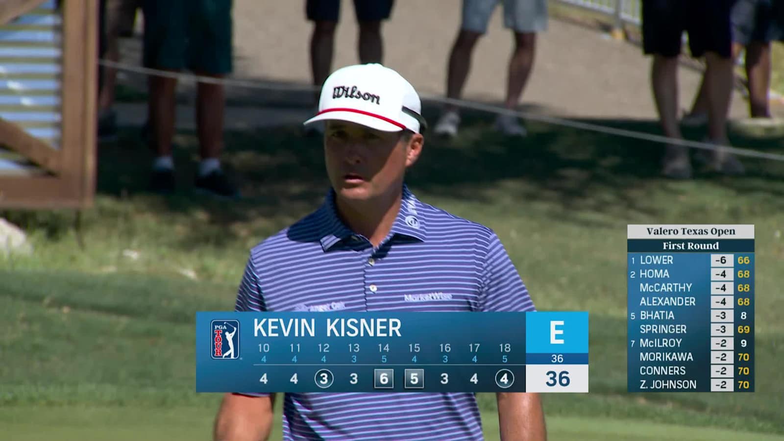 Kevin Kisner makes 18-foot birdie on No. 18 at Valero