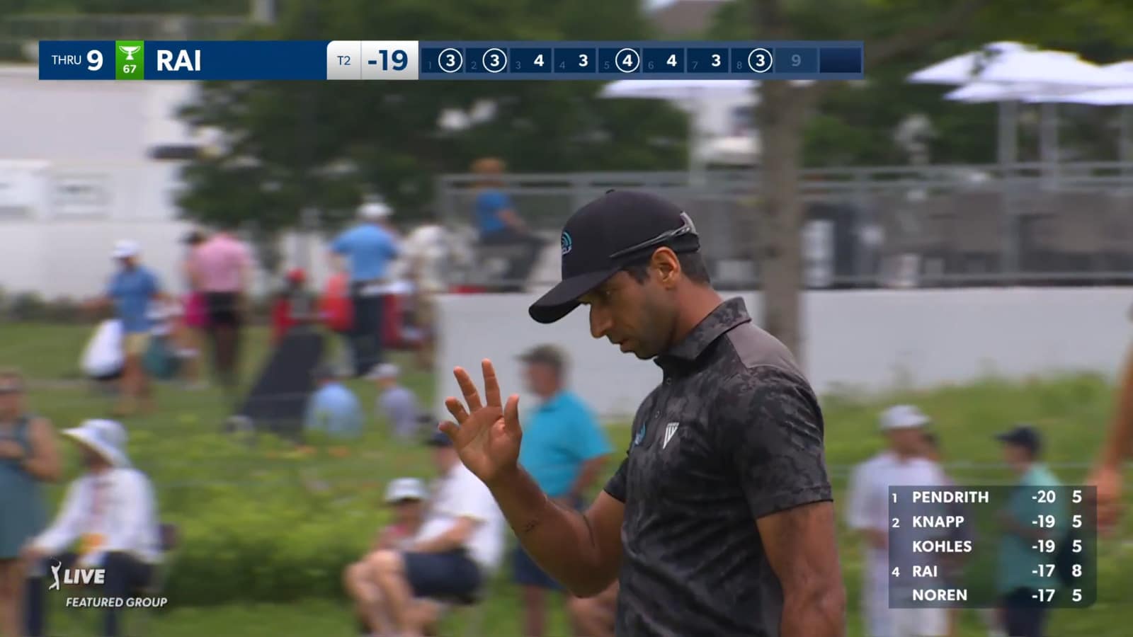 Aaron Rai sinks a huge 36-foot eagle putt at THE CJ CUP