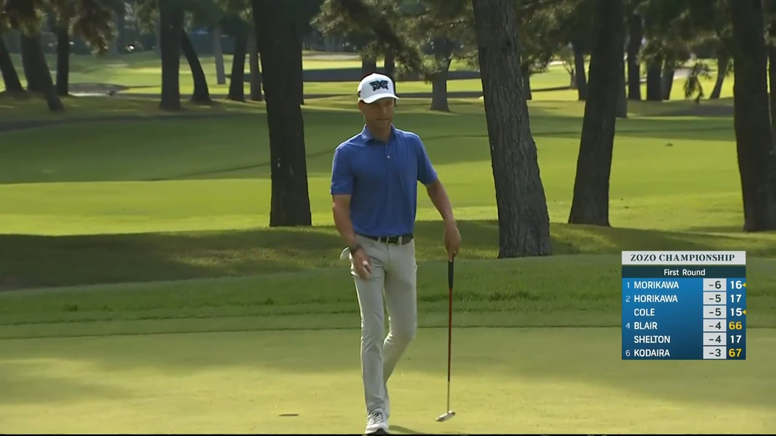 Eric Cole punches out of rough setting up birdie at ZOZO CHAMPIONSHIP