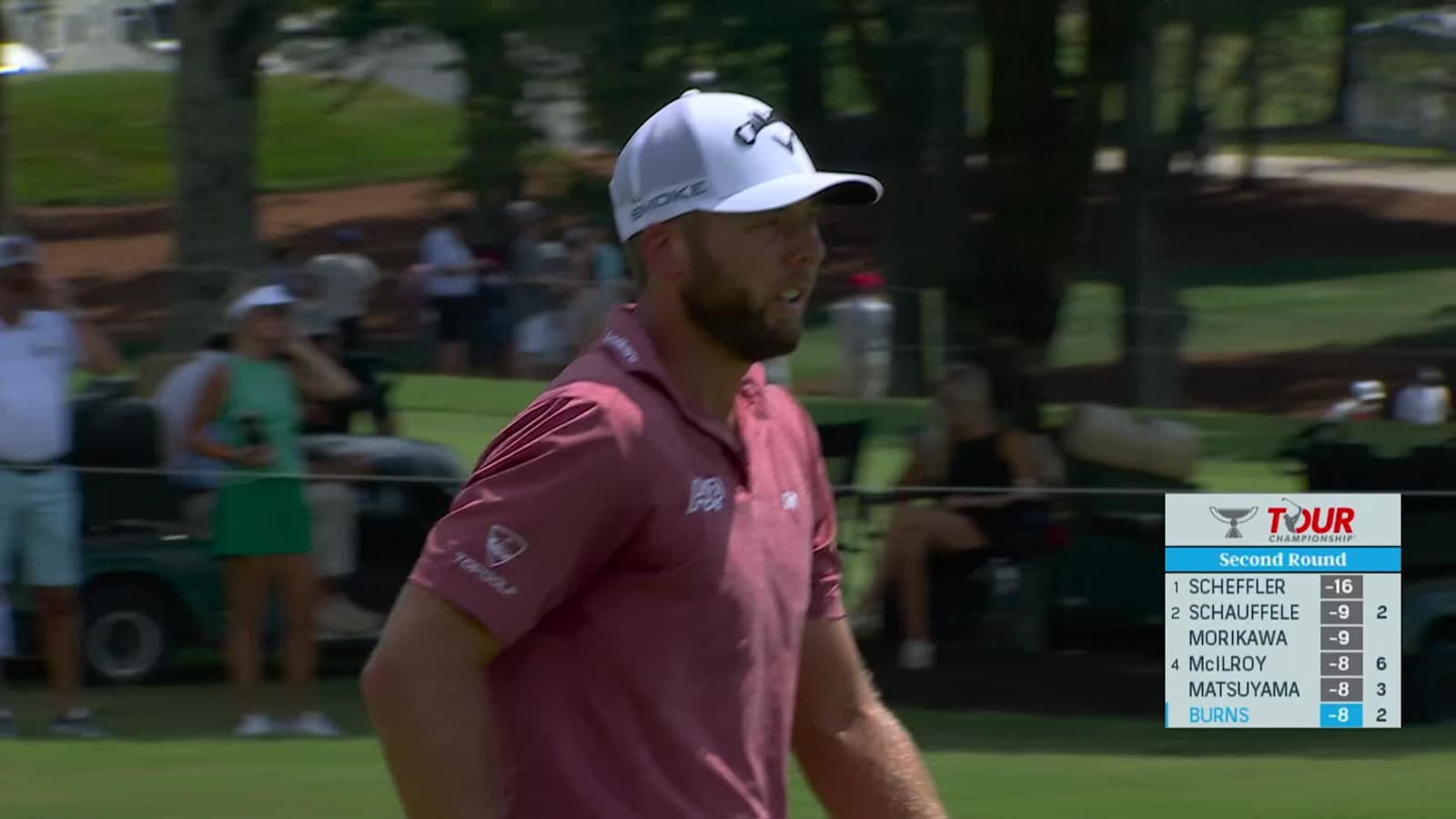 Sam Burns uses nice approach to set up birdie at TOUR Championship