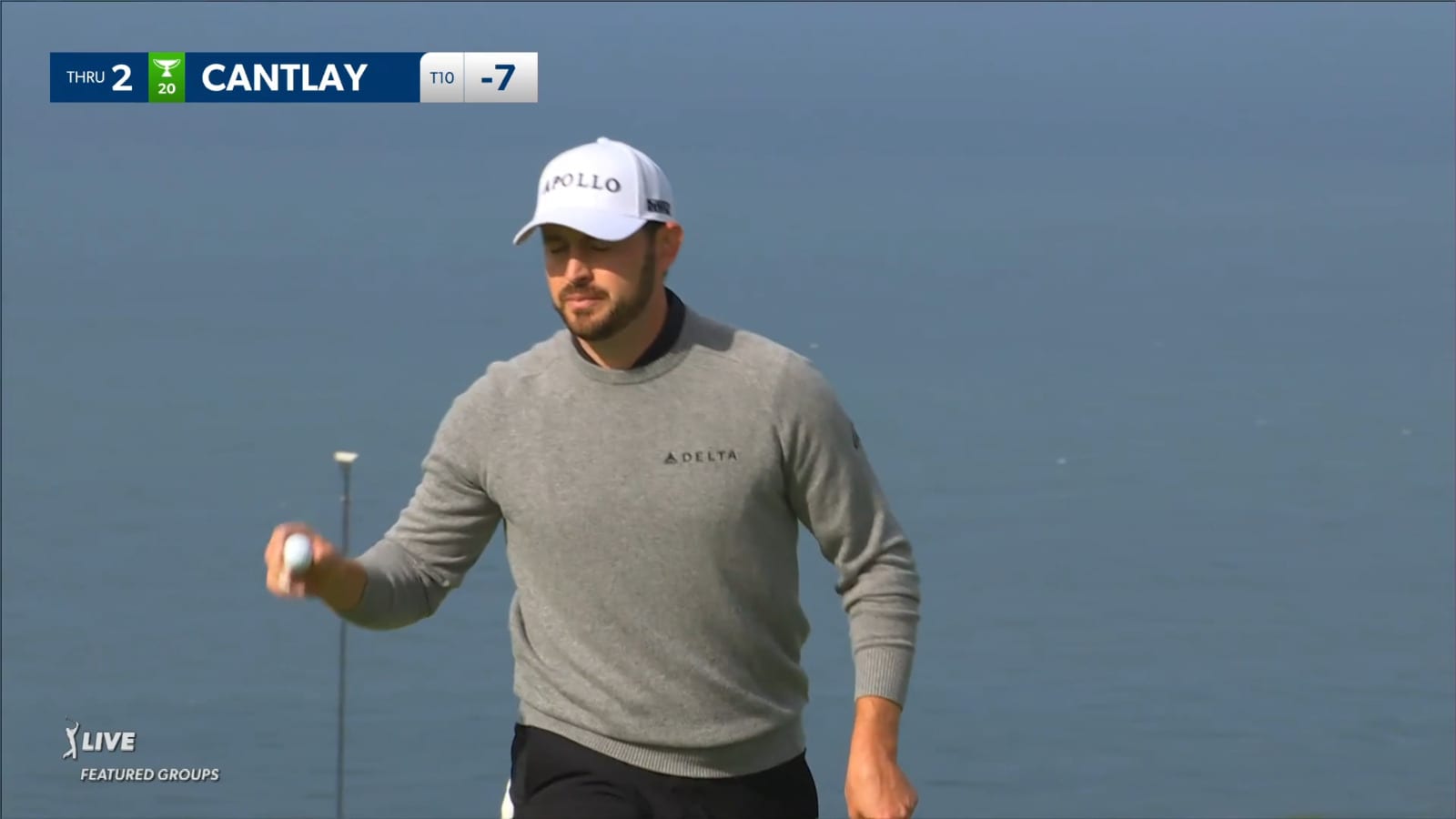Patrick Cantlay peppers the flagstick from 90-yards at Farmers