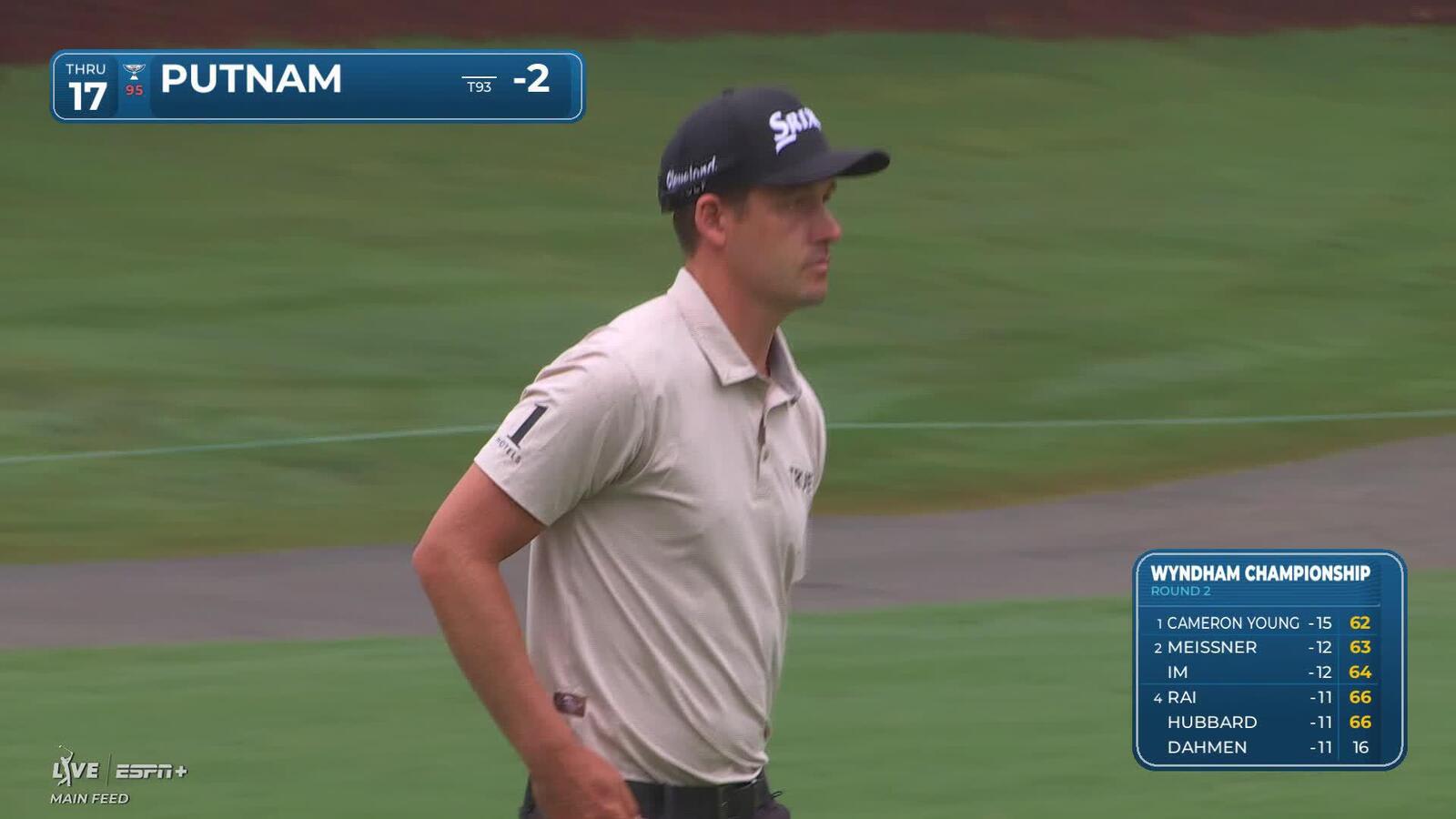 Andrew Putnam makes birdie on No. 17 at Wyndham