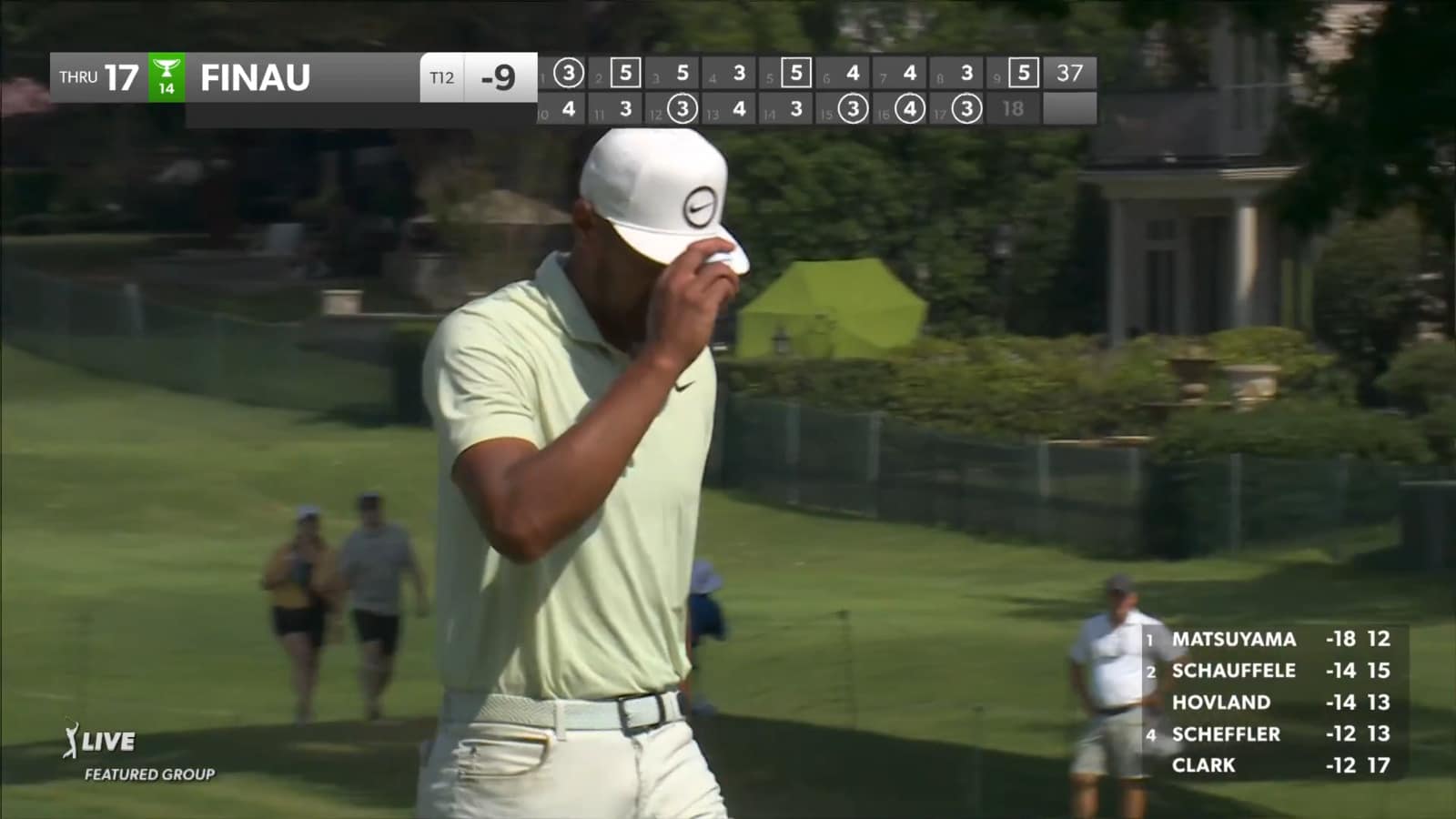 Tony Finau makes third-straight birdie on No. 17 at FedEx St. Jude