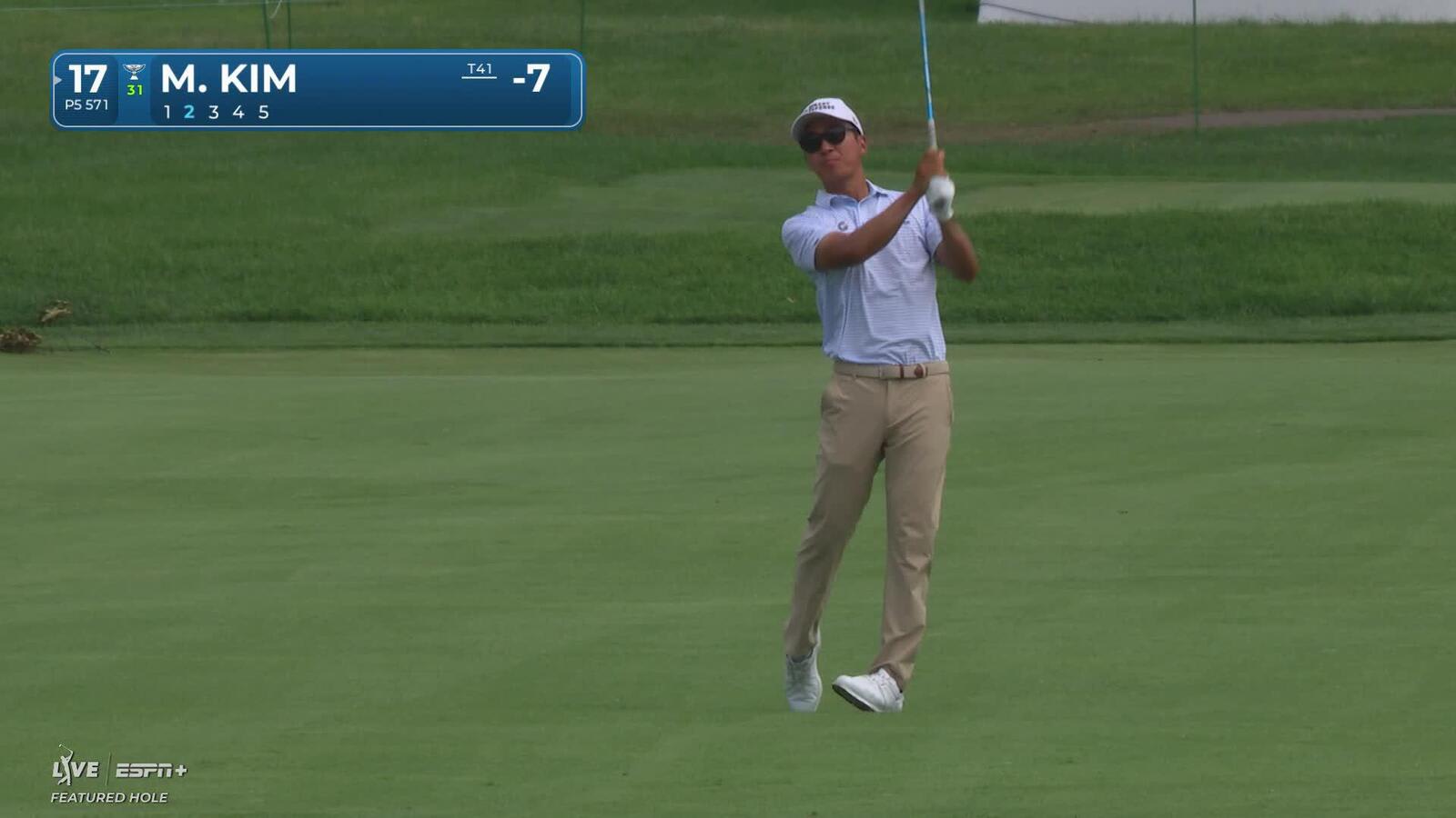 Michael Kim makes birdie on No. 17 at Rocket Classic