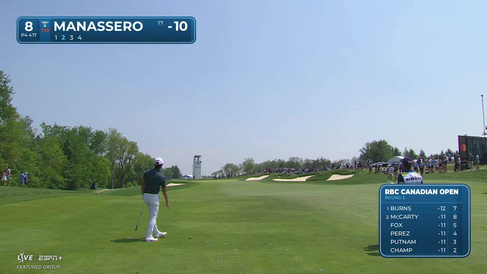 Matteo Manassero makes birdie on No. 8 at RBC Canadian