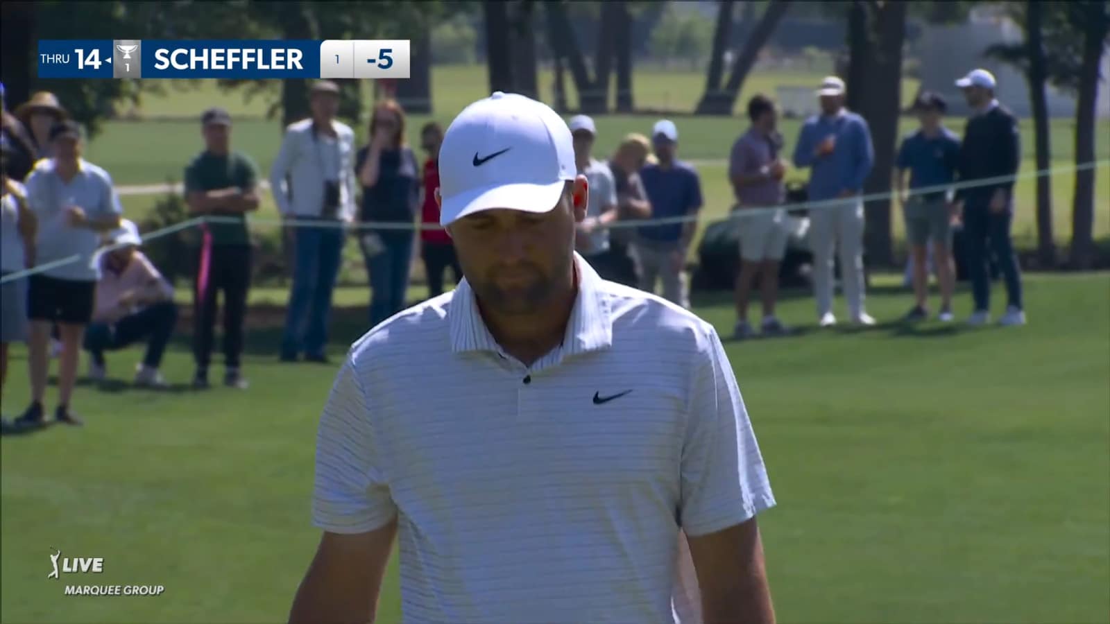 Scottie Scheffler dials in 127-yard approach setting up birdie at Houston Open