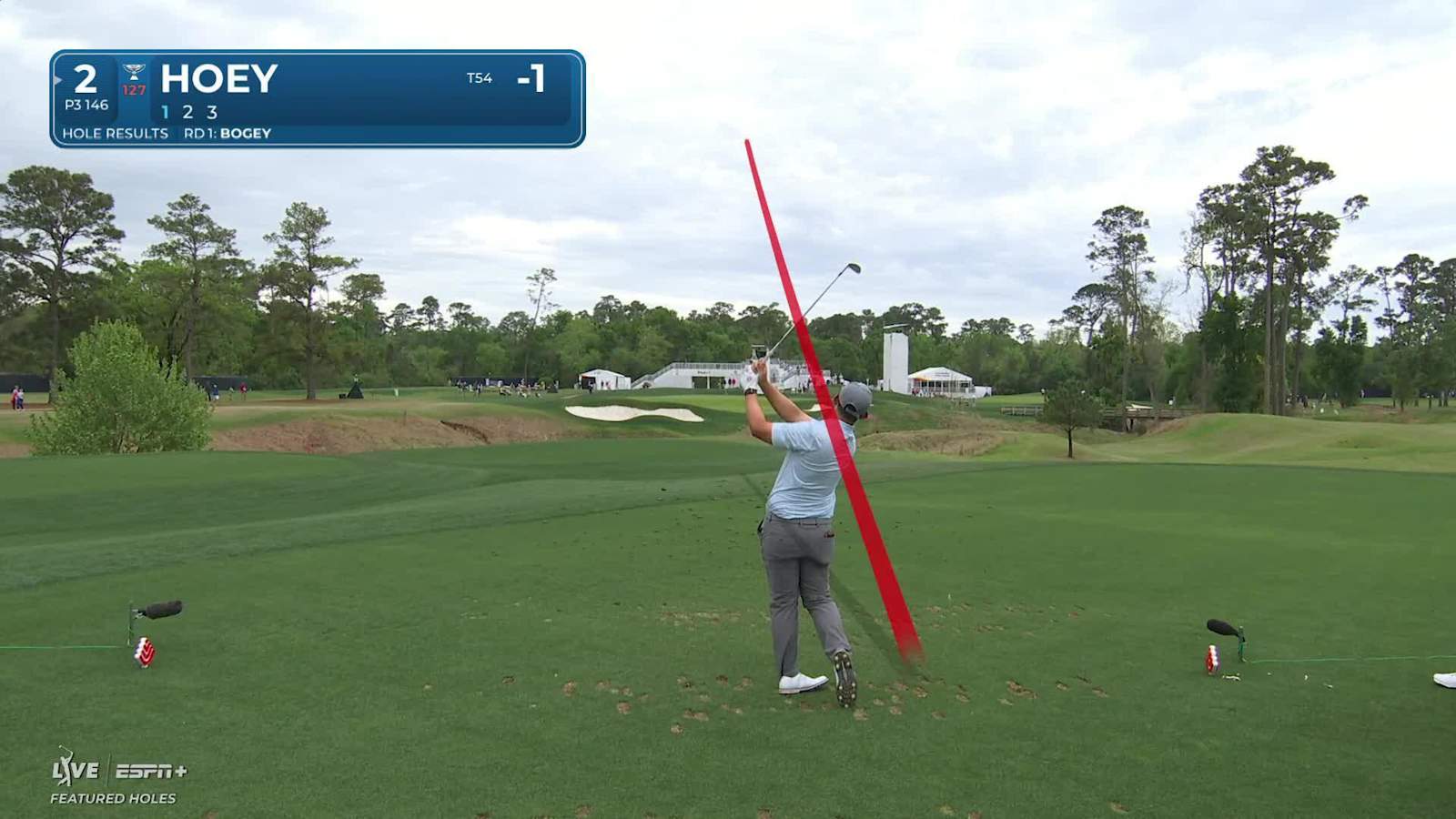 Rico Hoey uses the slope to set up birdie at Houston Open