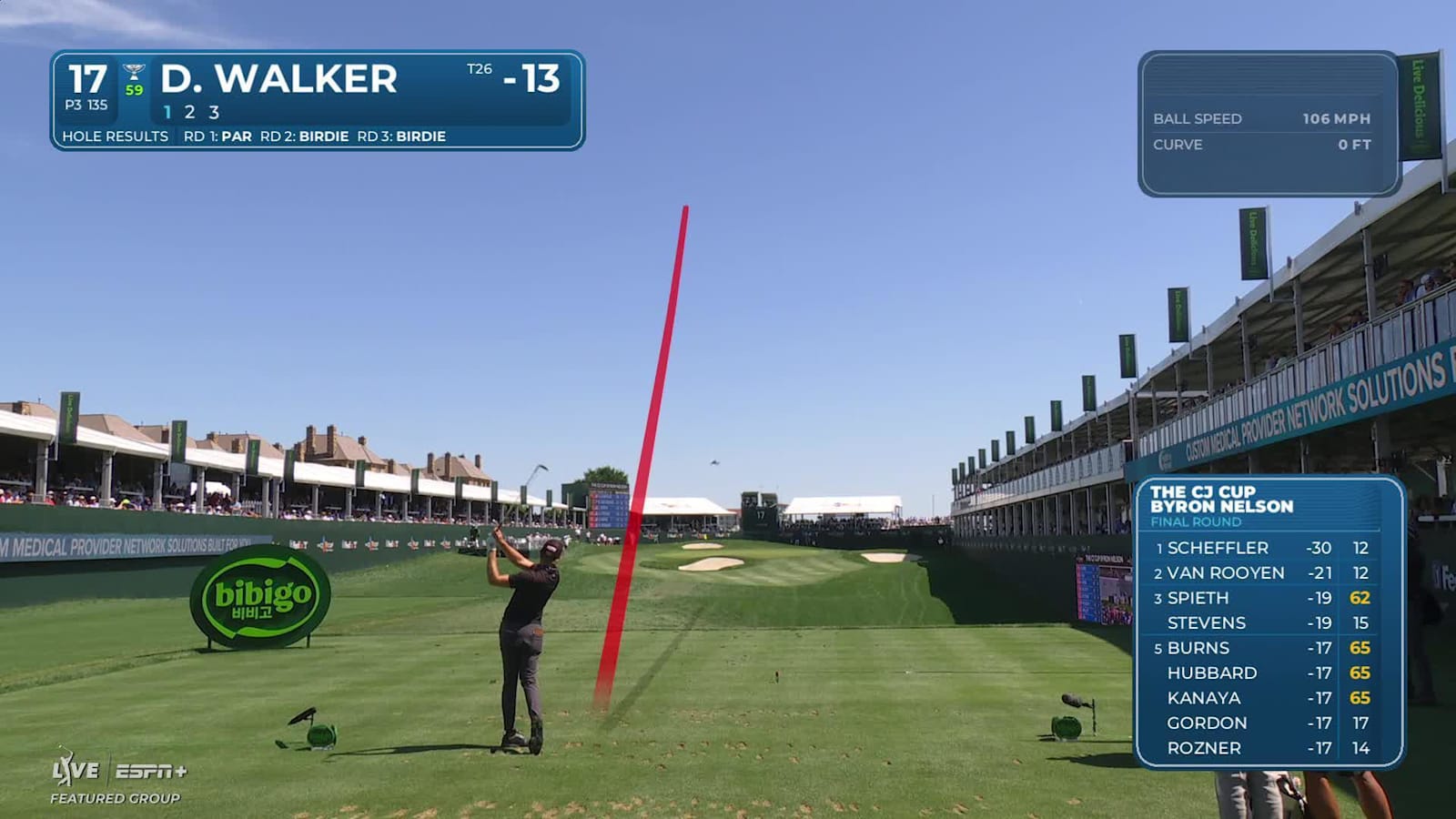 Danny Walker makes birdie on No. 17 at THE CJ CUP