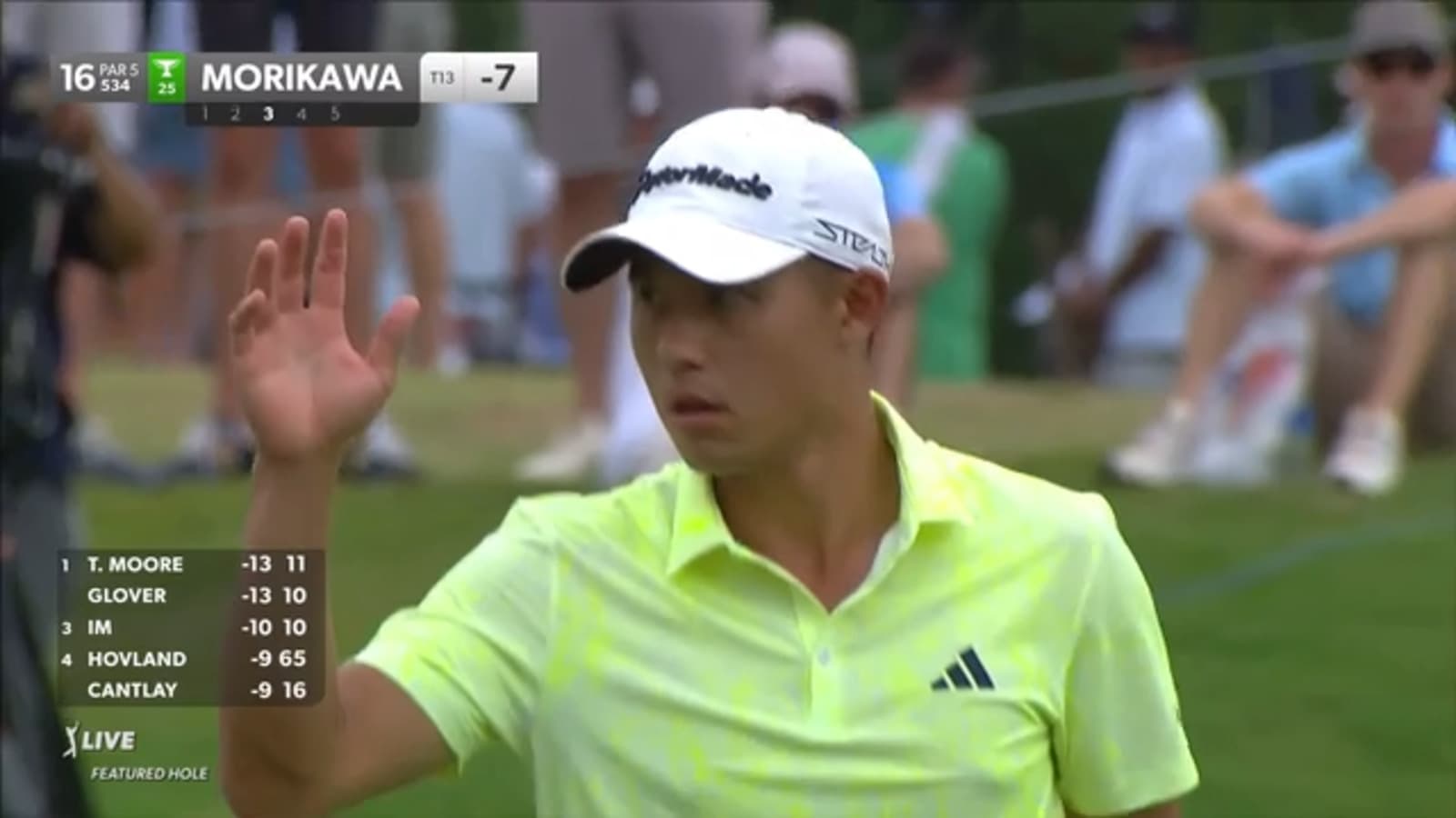 Collin Morikawa buries 47-footer for eagle from fringe at FedEx St. Jude