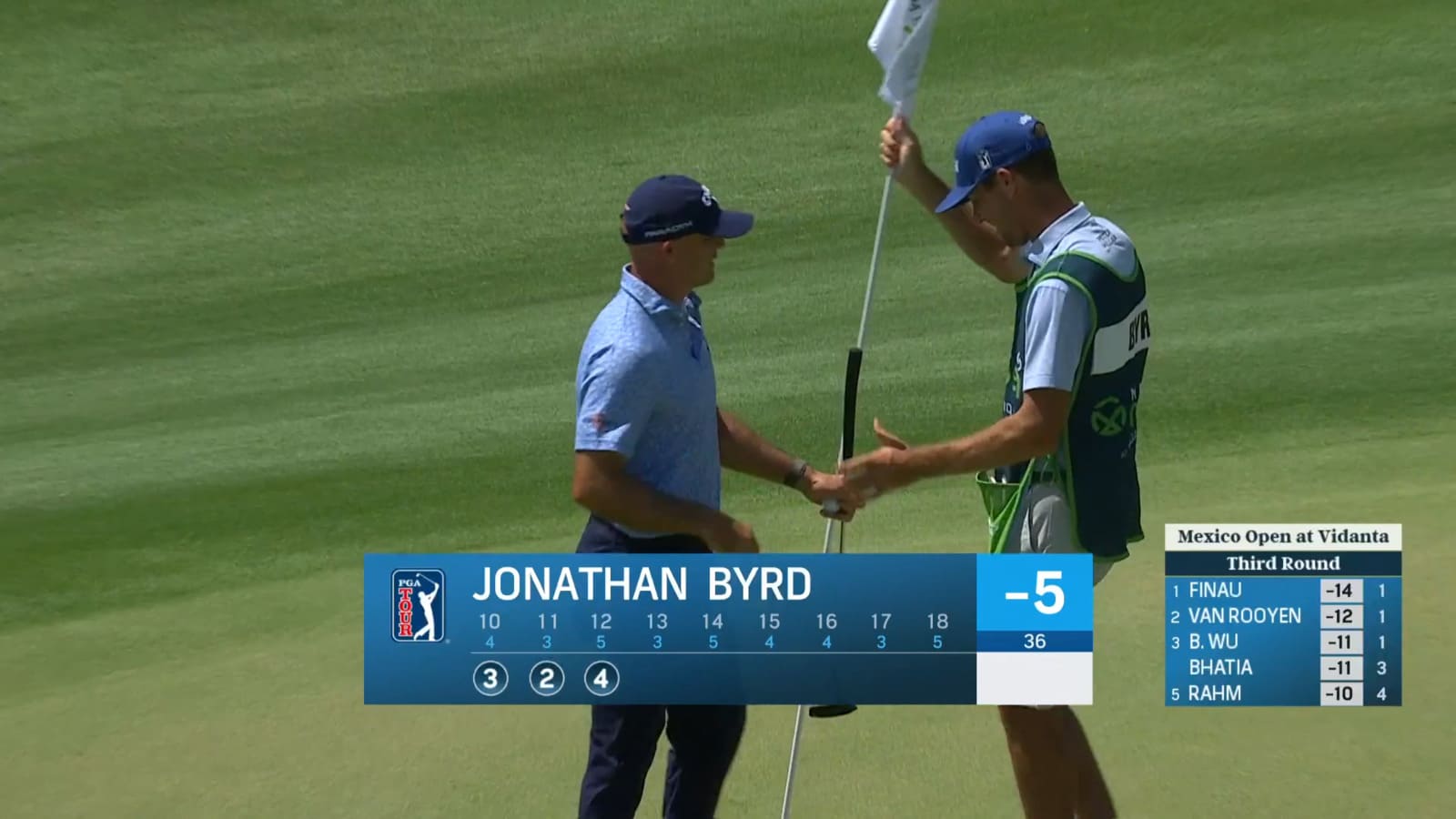 Jonathan Byrd cards third-straight birdie with 28-footer at Mexico Open