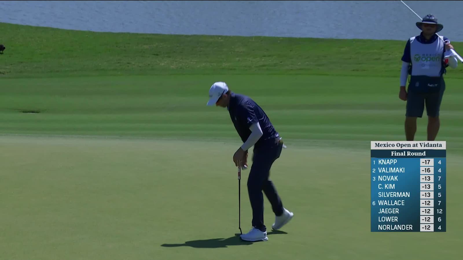 Ben Silverman drains 10-footer for birdie at Mexico Open