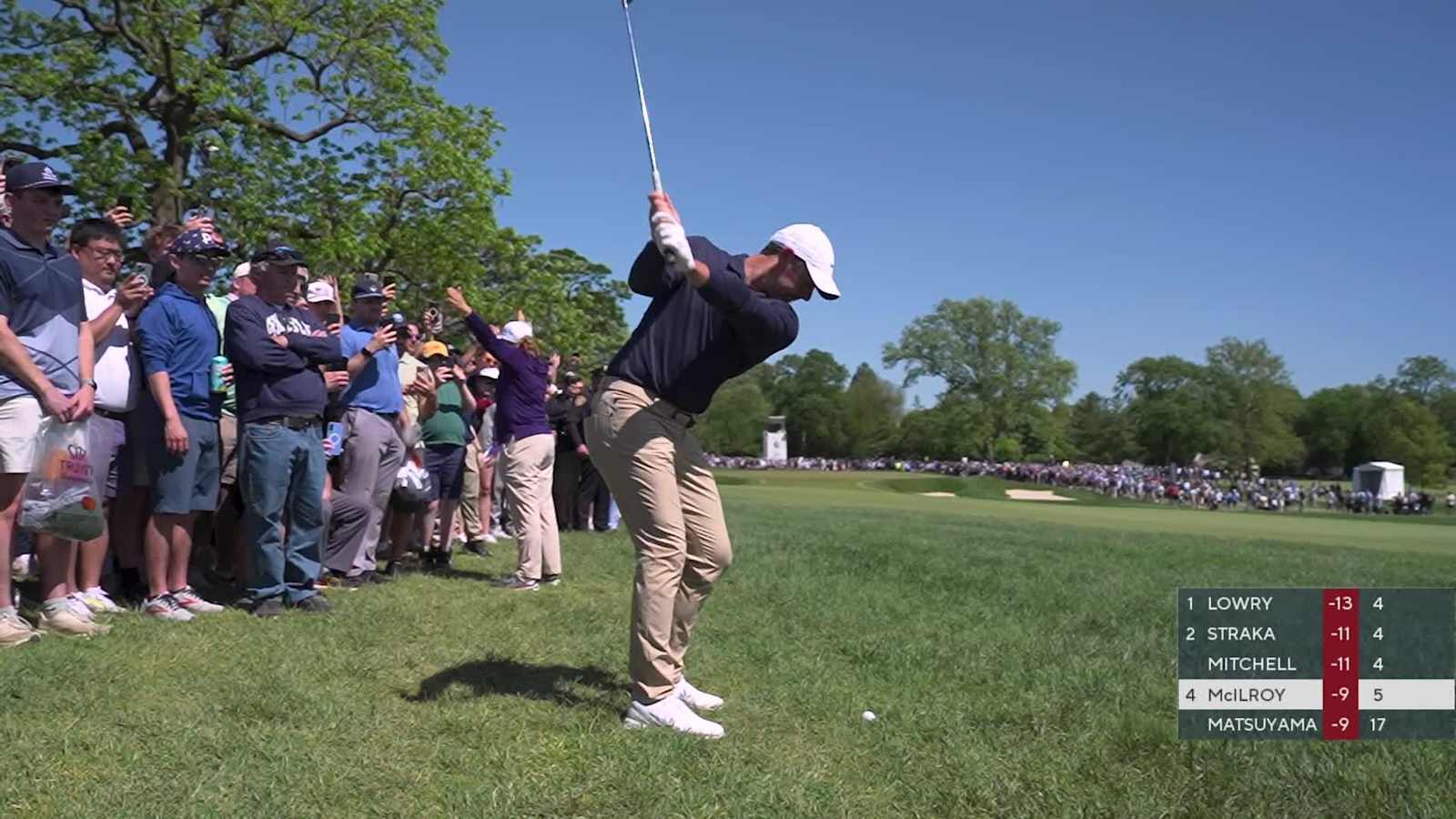 Rory McIlroy sinks 53-foot putt for third-straight birdie at Truist Championship