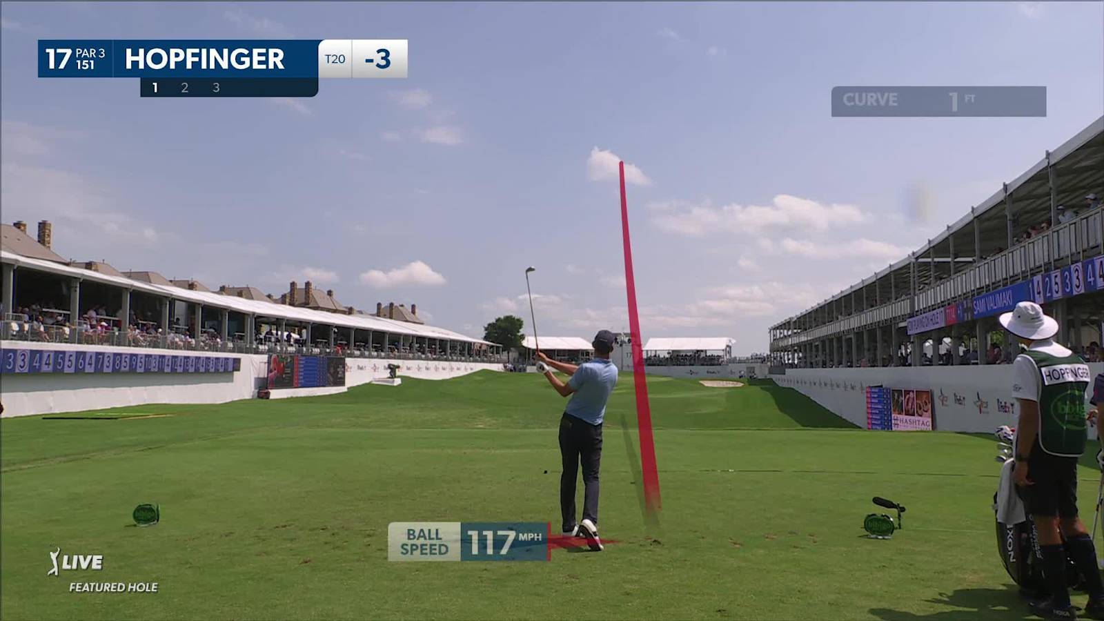 Brad Hopfinger sinks a 30-foot birdie putt at CJ CUP Byron Nelson