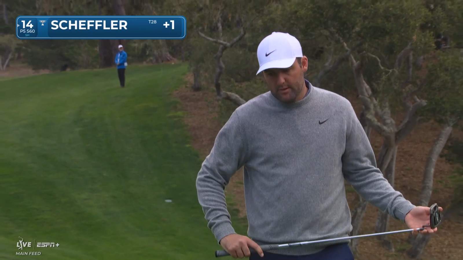 Scottie Scheffler cards birdie at AT&T Pebble Beach