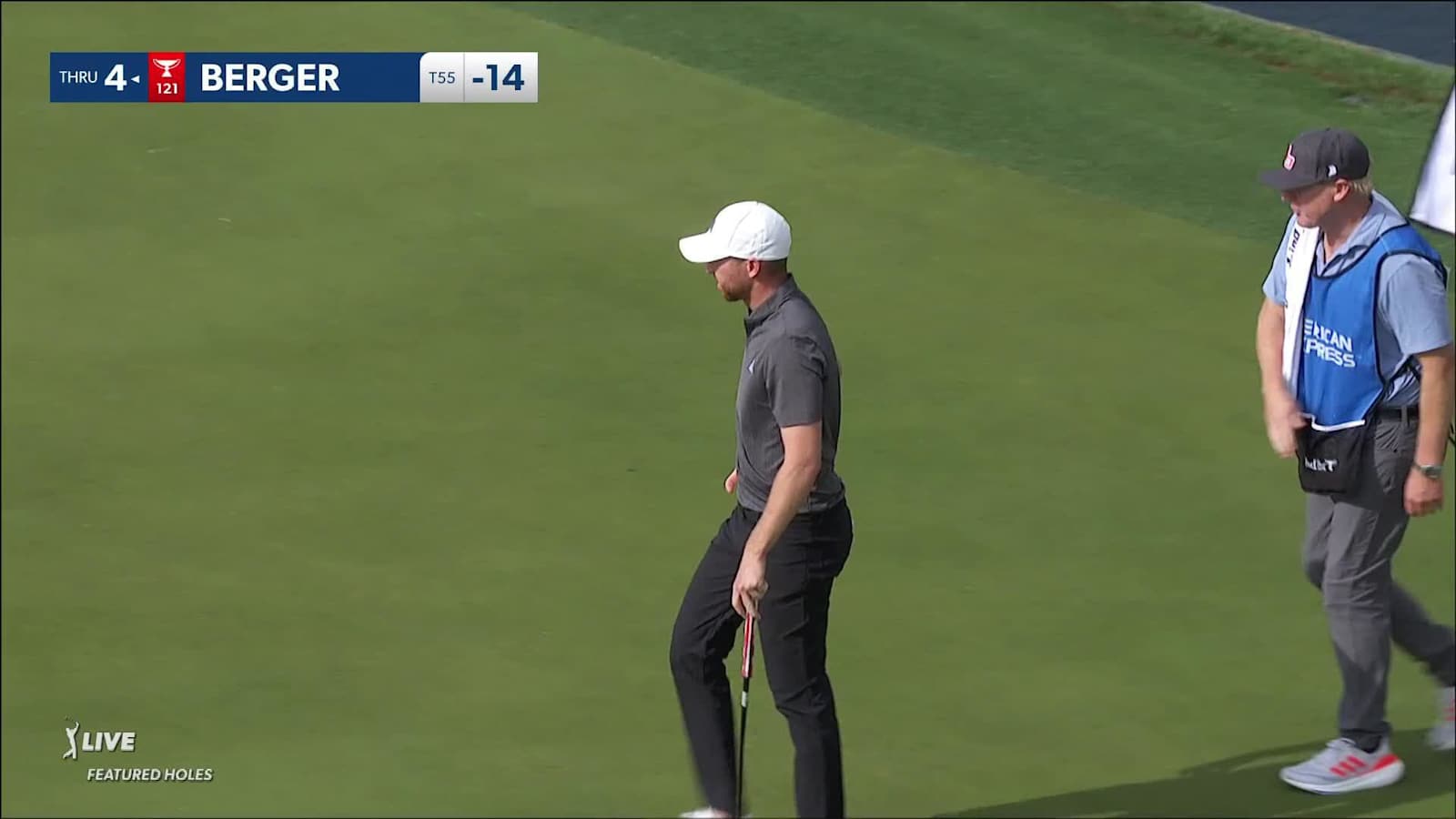 Daniel Berger takes bold line at flag and birdies at The American Express