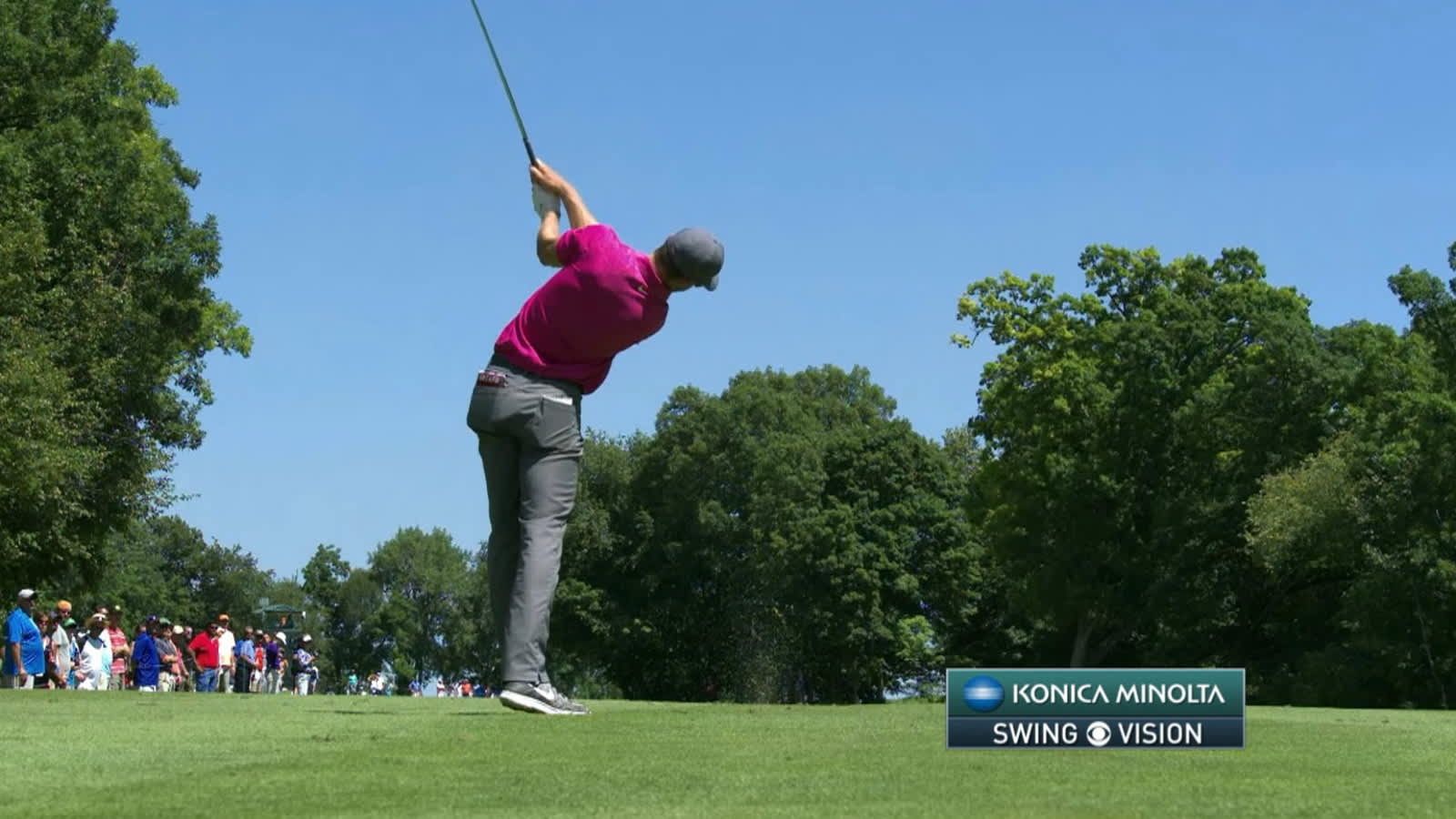 Patrick Rodgers' slo-mo swing is analyzed at John Deere