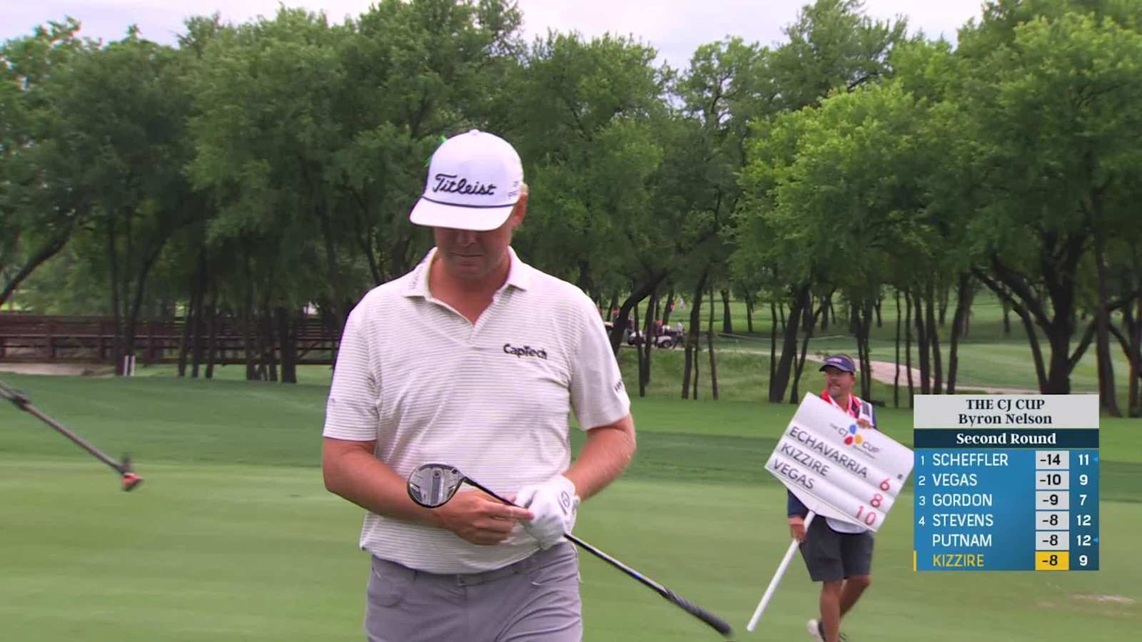 Patton Kizzire finds the bottom of the cup for birdie on No. 10 at THE CJ CUP