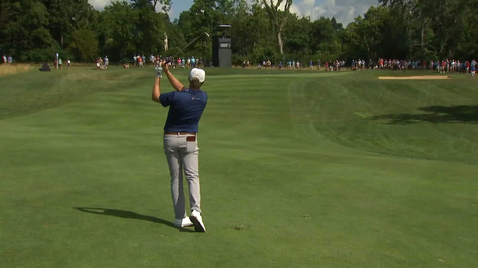 Trey Mullinax makes birdie on No. 13 at Barbasol