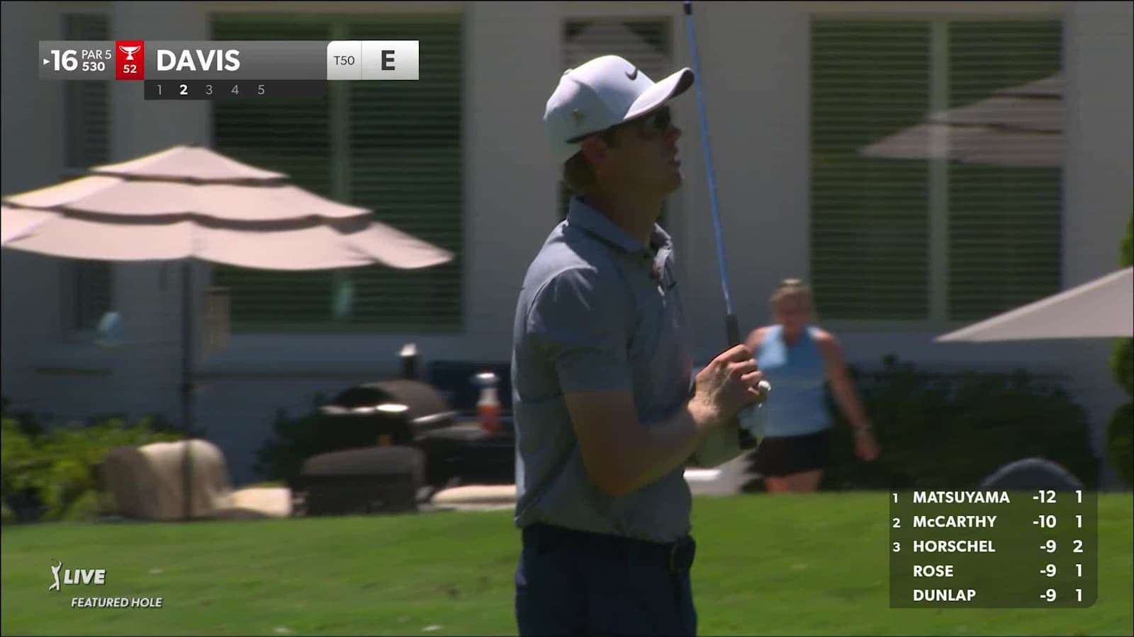 Cam Davis gets up-and-down from the bunker for birdie at FedEx St. Jude