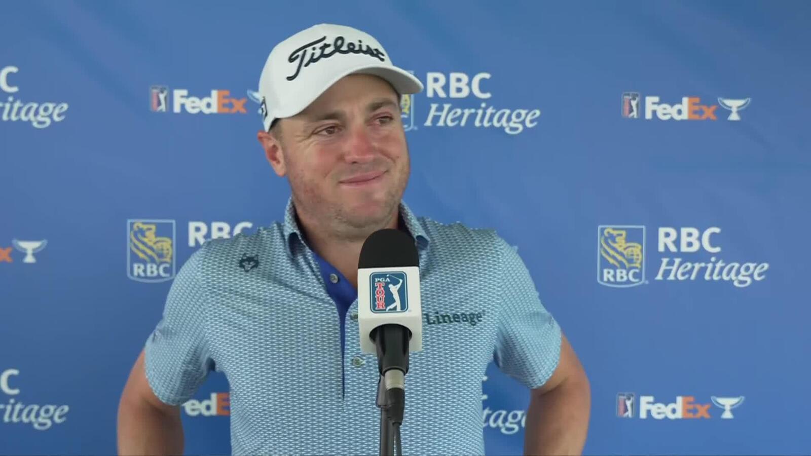 Justin Thomas’ interview after Round 1 of the RBC Heritage