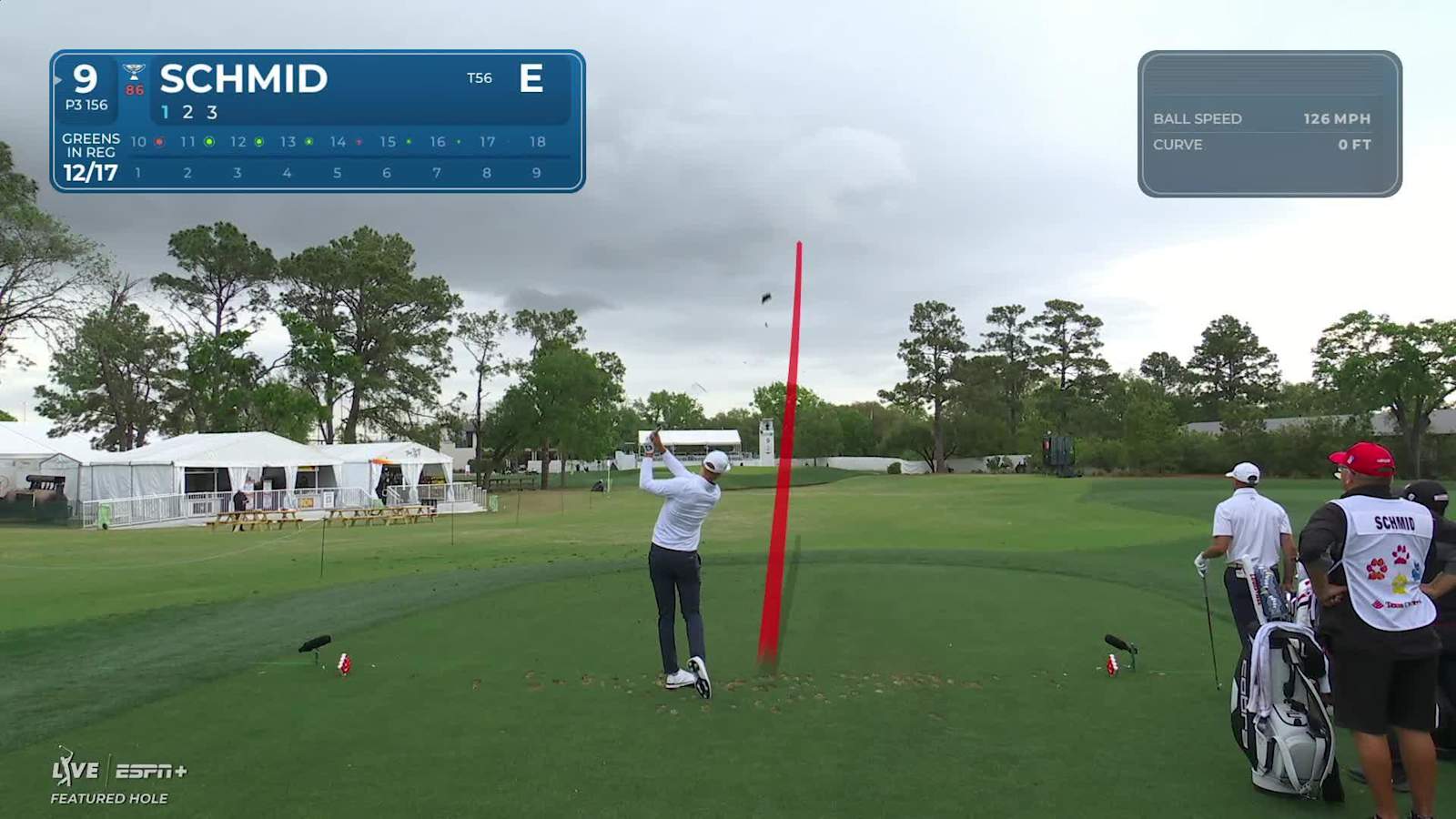 Matti Schmid sinks a 21-foot birdie putt at Houston Open