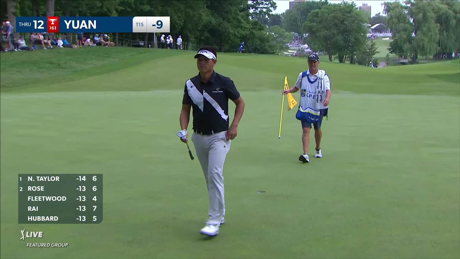 Carl Yuan reaches in two to set up birdie at RBC Canadian