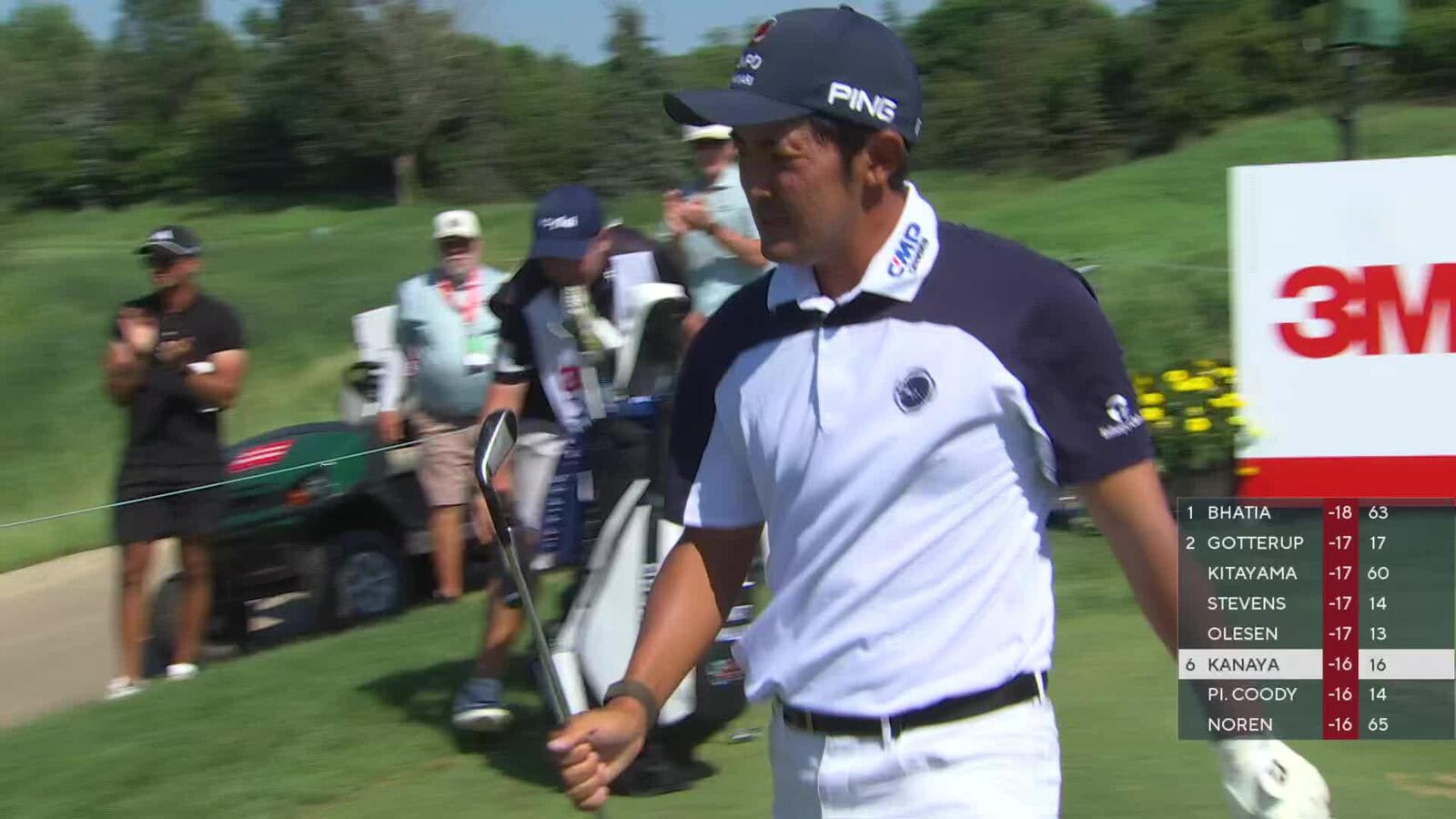 Takumi Kanaya nearly aces No. 17 at 3M Open