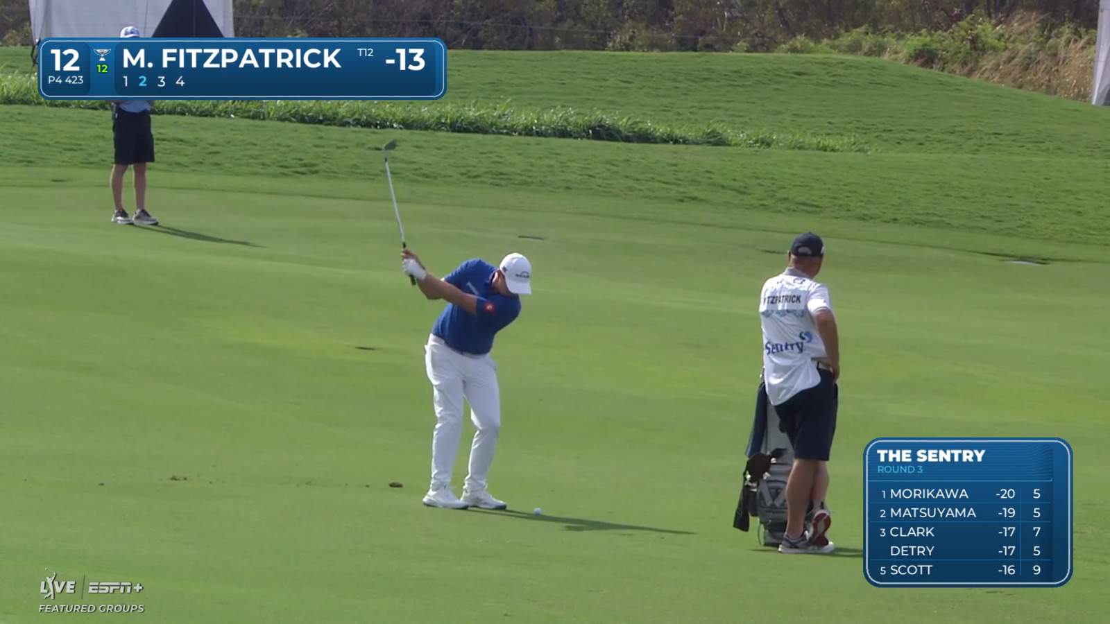 Matt Fitzpatrick's nice pitch shot results in birdie at The Sentry