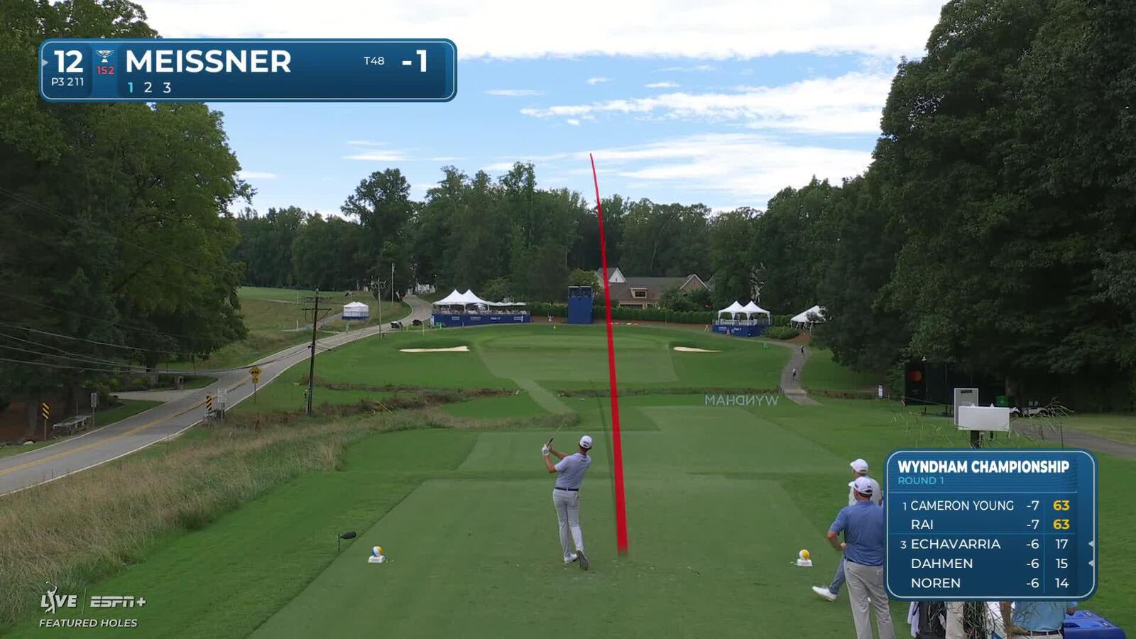 Mac Meissner makes birdie on No. 12 at Wyndham