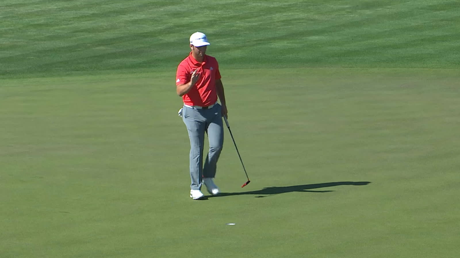 Jon Rahm's 152-yard approach leads to birdie at Waste Management