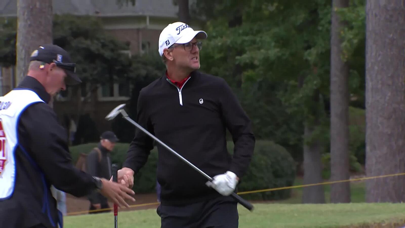 Robert Karlsson makes birdie on No. 16 at SAS Championship