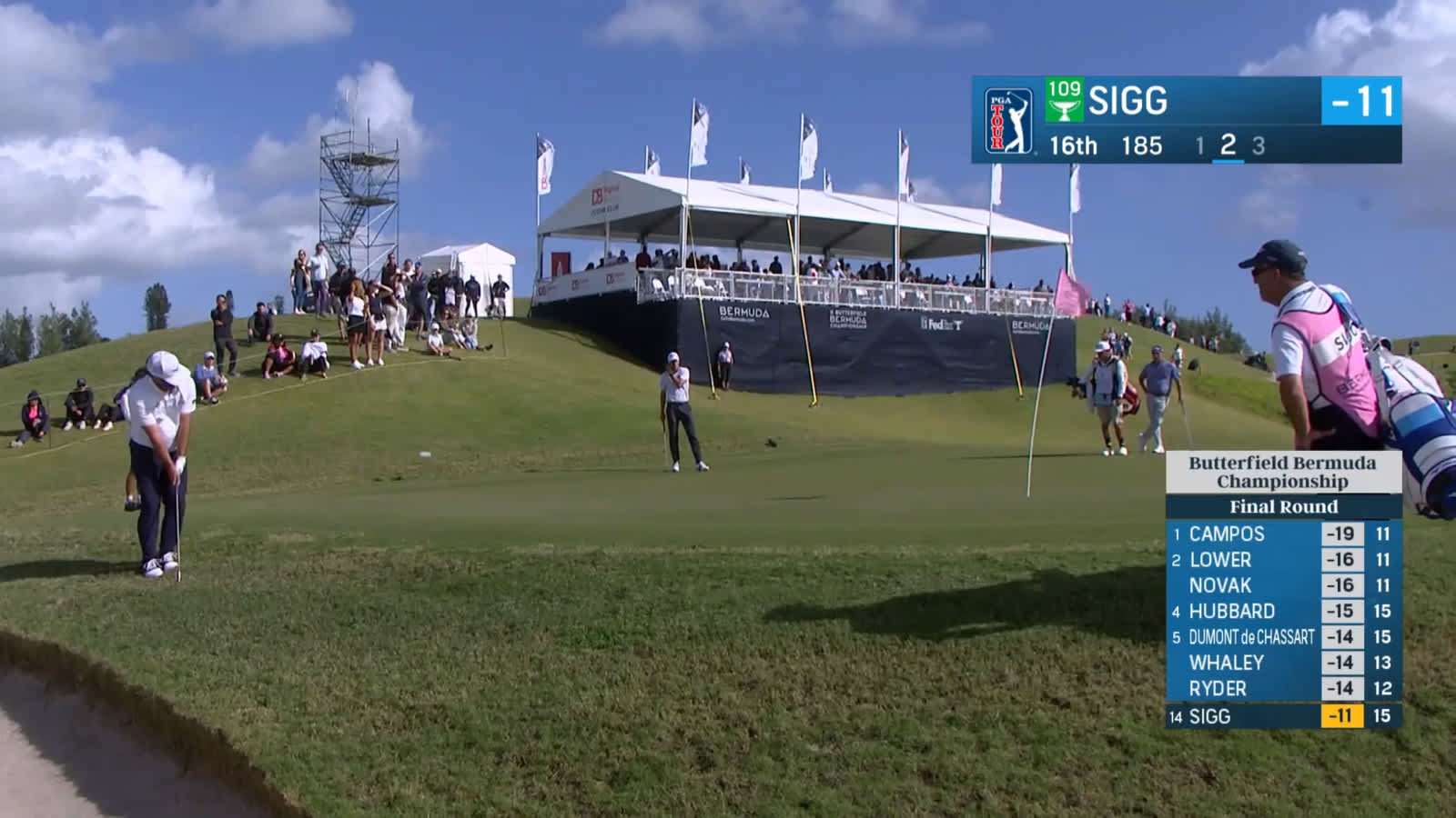 Greyson Sigg chips in for birdie at Butterfield Bermuda