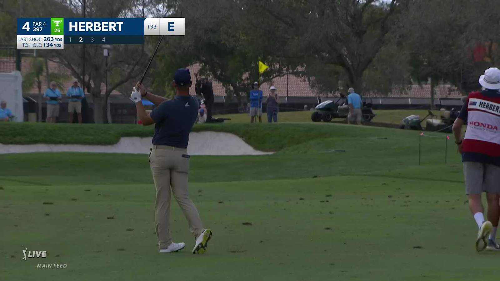 Lucas Herbert's well-struck wedge and birdie at Honda
