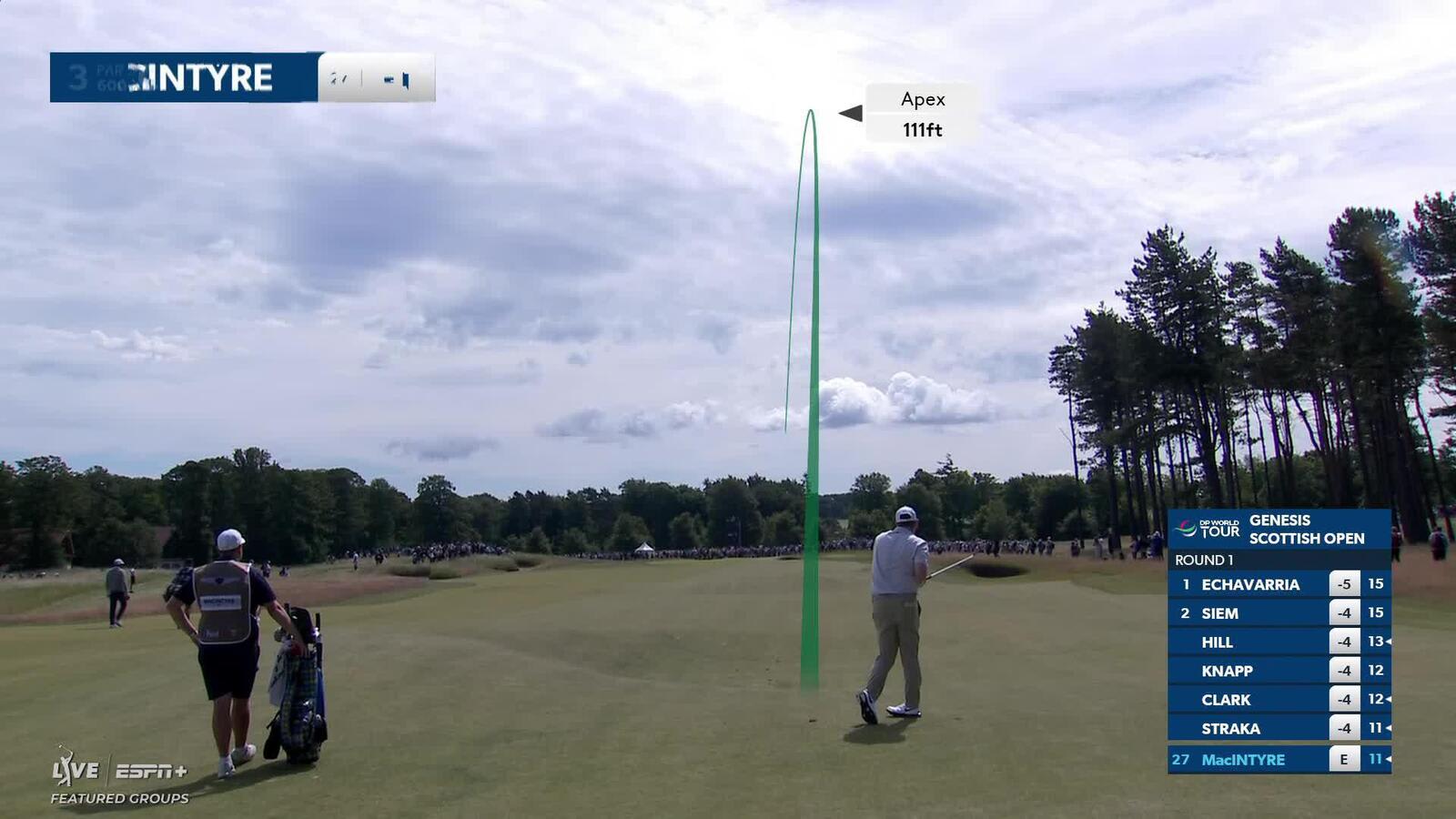 Robert MacIntyre's incredible approach sets up birdie at Genesis Scottish Open