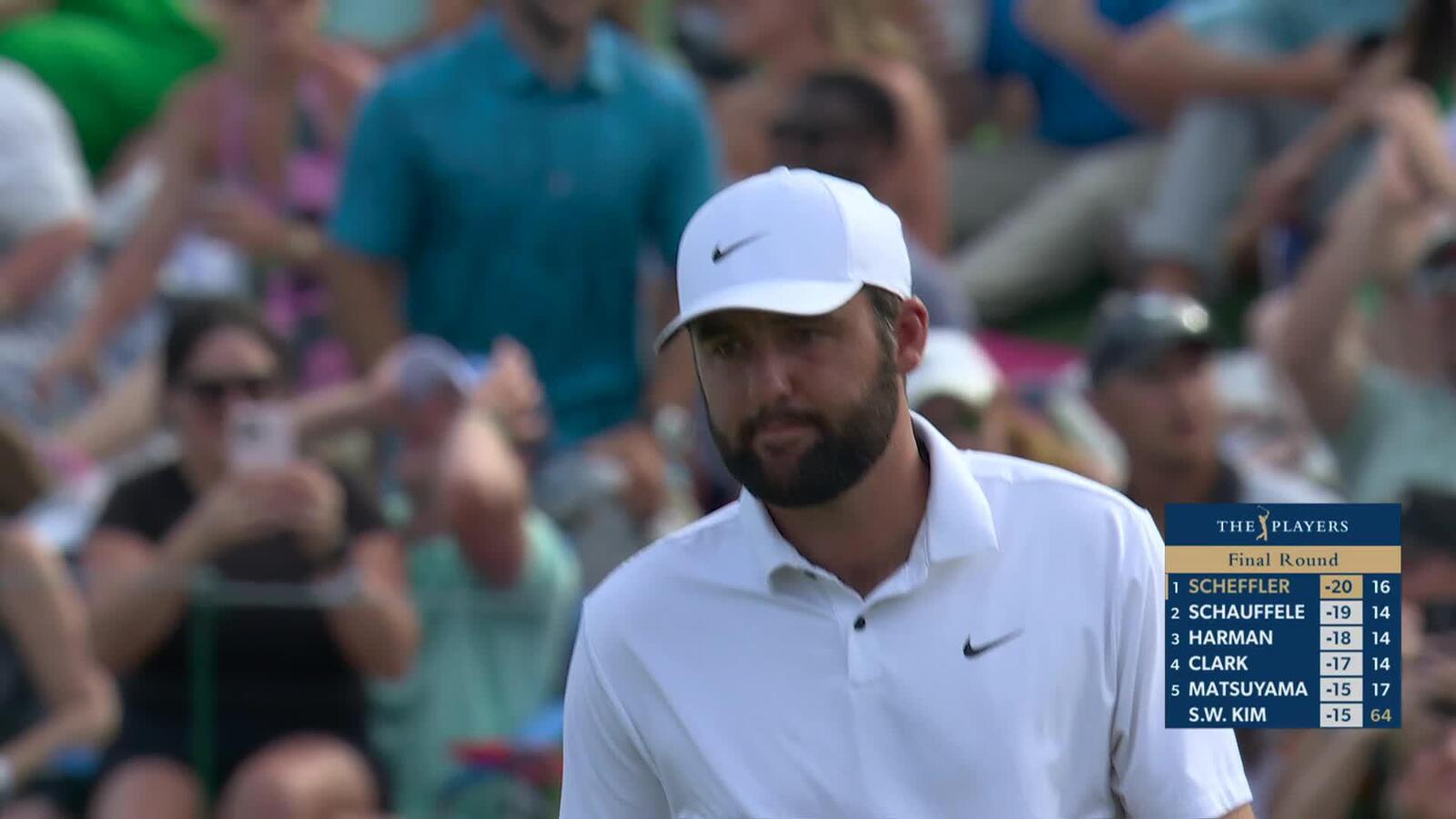 Scottie Scheffler makes clutch par on the 71st hole at THE PLAYERS