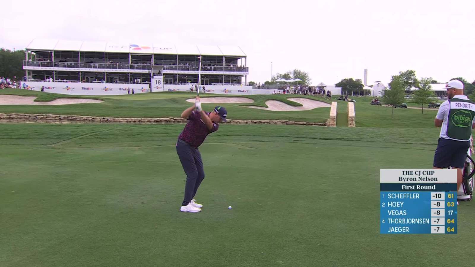 Taylor Pendrith makes birdie on No. 18 at THE CJ CUP