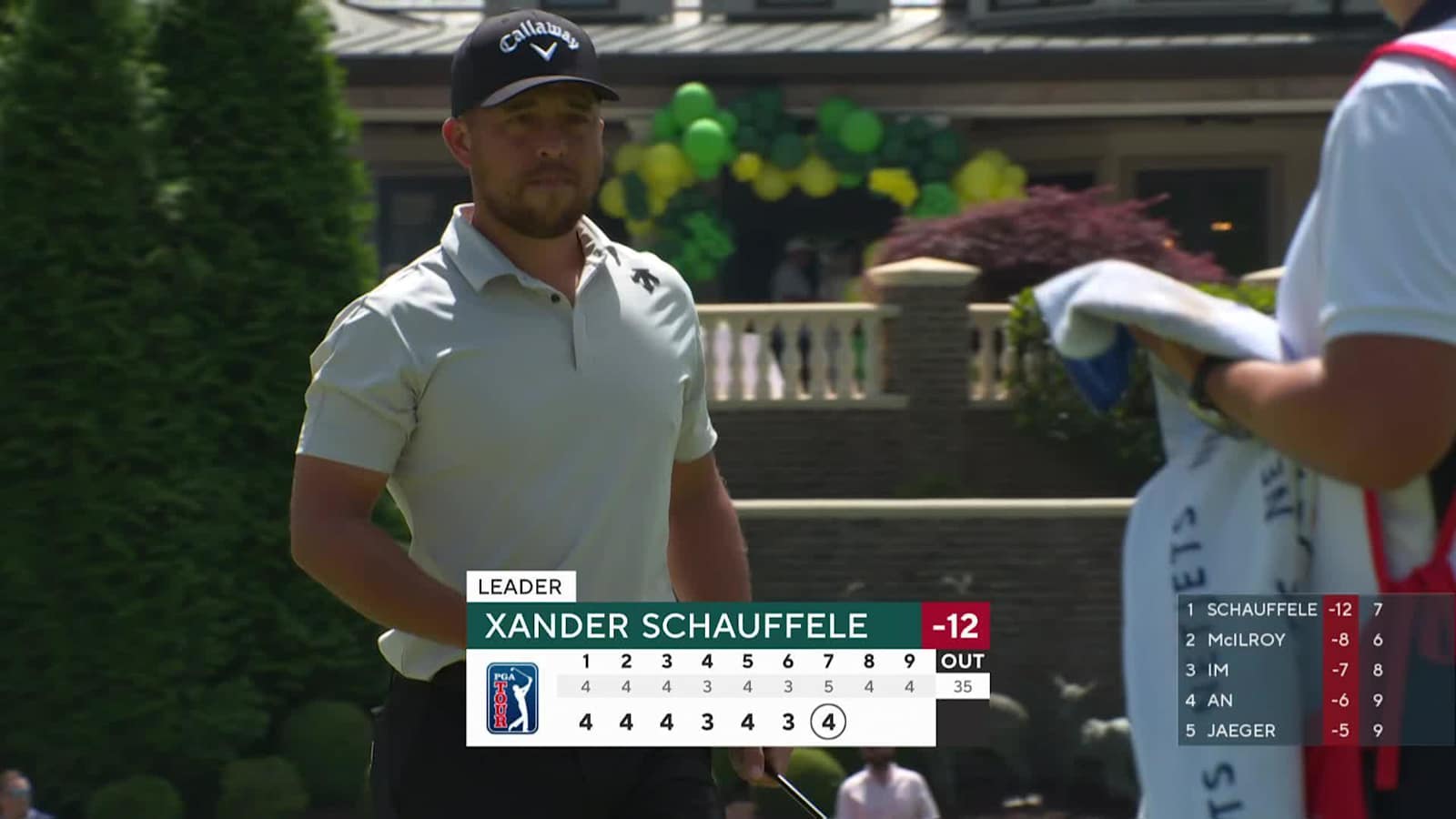 Xander Schauffele reaches in two to set up birdie at Wells Fargo